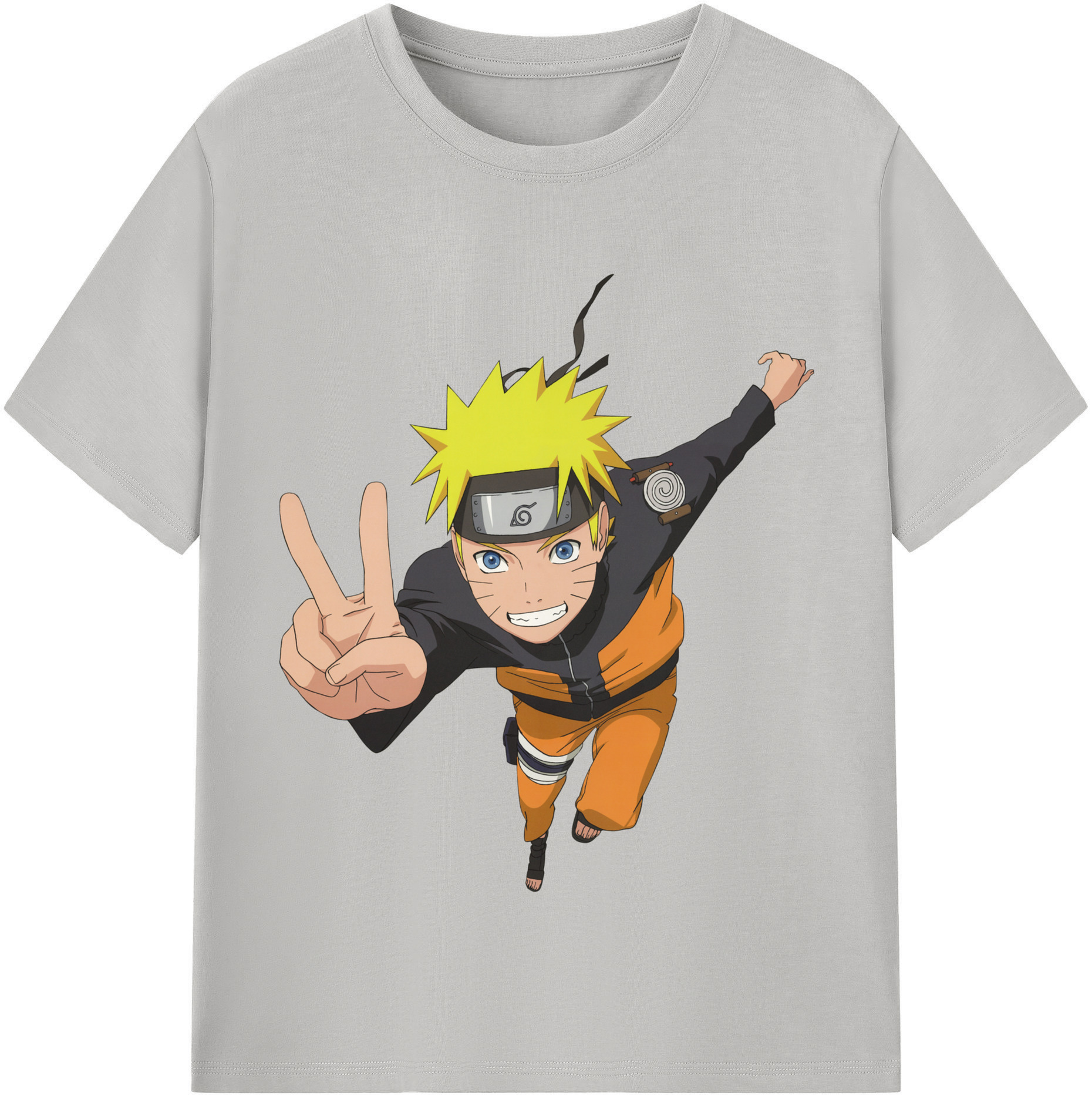 （画像用） NARUTO -ナルト- うずまき ナルト Uzumaki Naruto レディースカジュアルプリントTシャツ（綿100％）