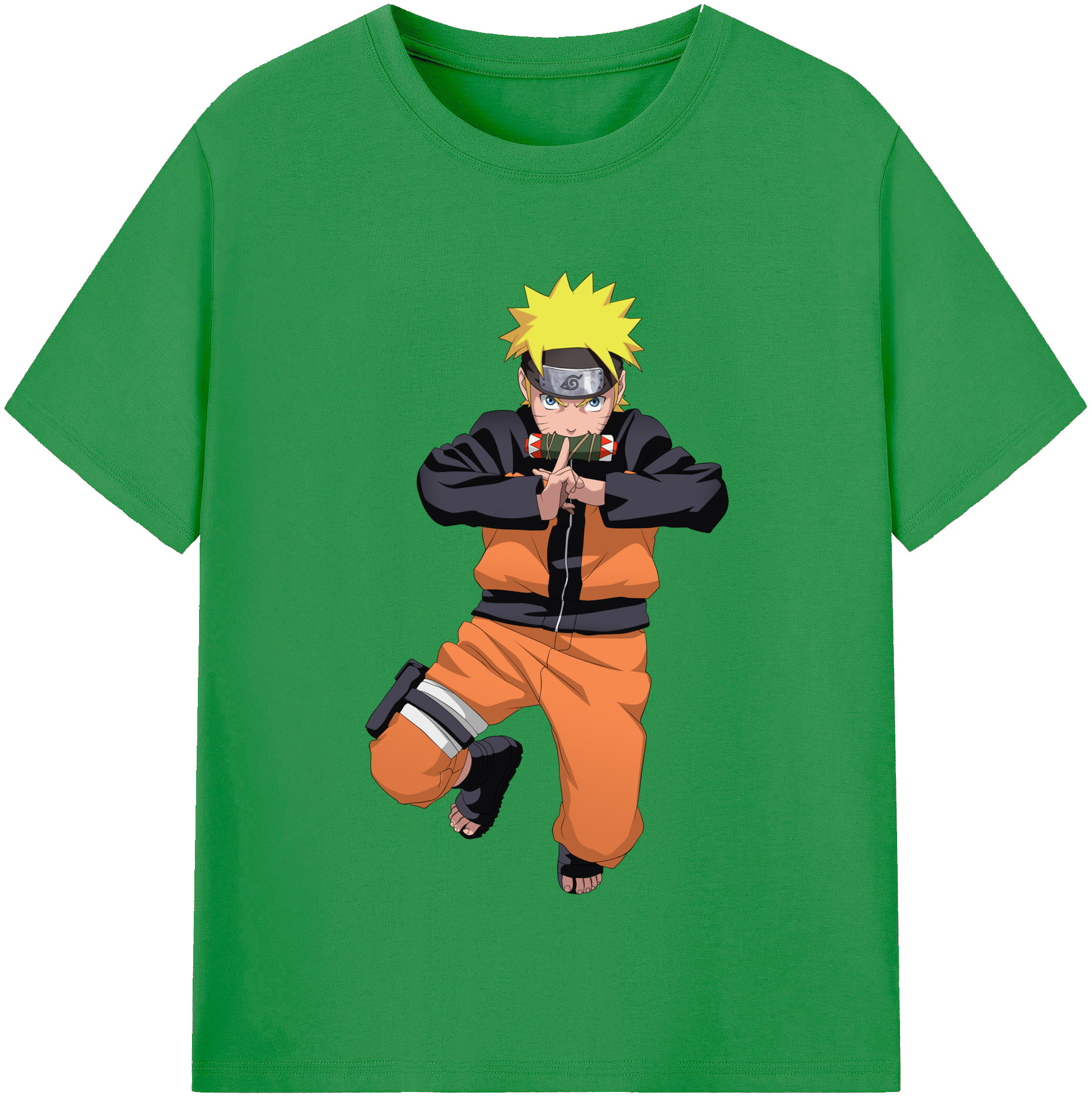 （画像用） NARUTO -ナルト- うずまき ナルト Uzumaki Naruto レディースカジュアルプリントTシャツ（綿100％）