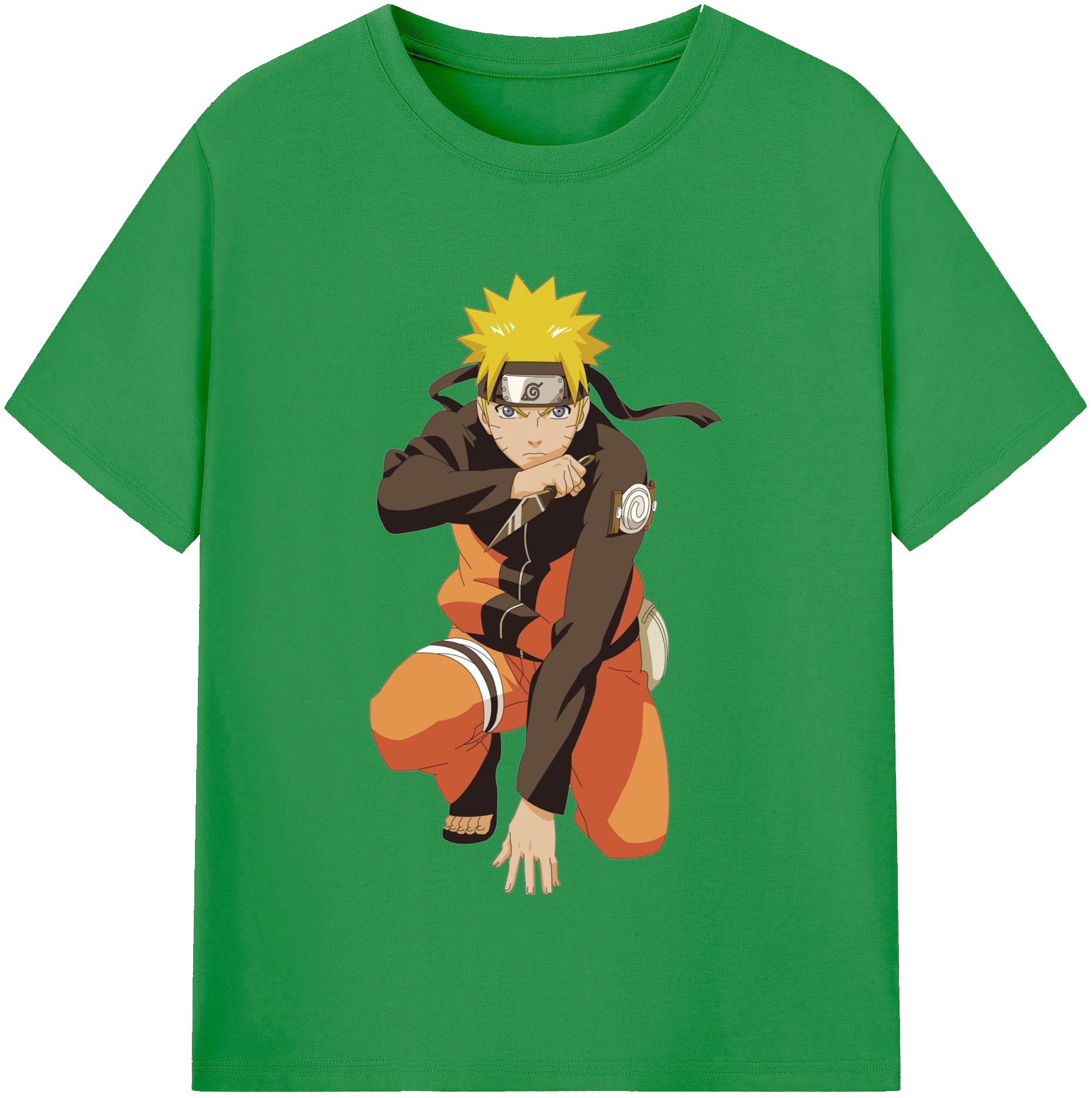 （画像用） NARUTO -ナルト- うずまき ナルト Uzumaki Naruto レディースカジュアルプリントTシャツ（綿100％）