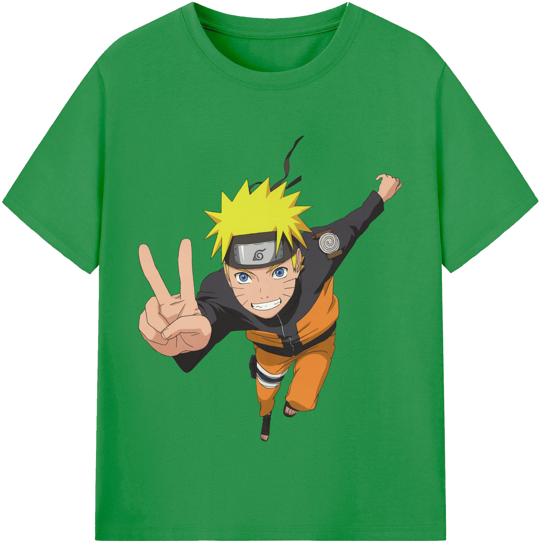 （画像用） NARUTO -ナルト- うずまき ナルト Uzumaki Naruto レディースカジュアルプリントTシャツ（綿100％）