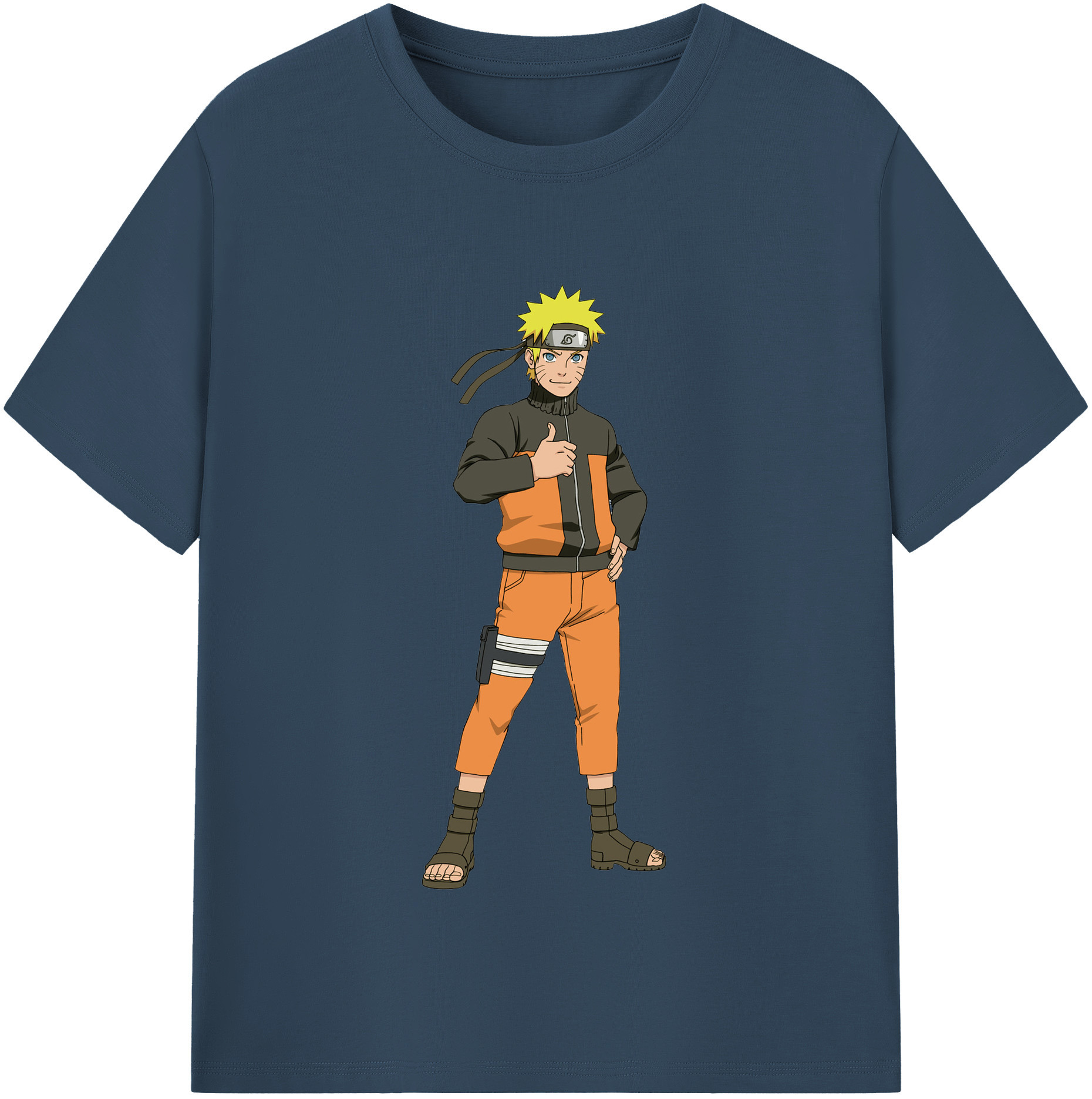 （画像用） NARUTO -ナルト- うずまき ナルト Uzumaki Naruto レディースカジュアルプリントTシャツ（綿100％）