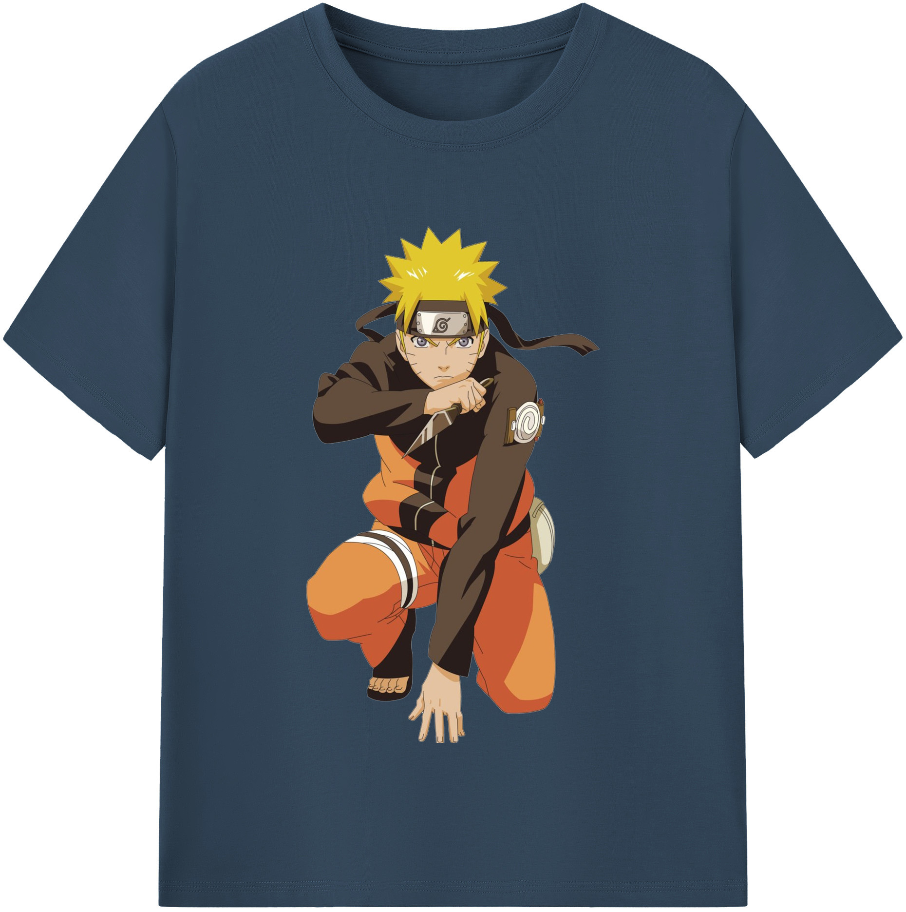 （画像用） NARUTO -ナルト- うずまき ナルト Uzumaki Naruto レディースカジュアルプリントTシャツ（綿100％）