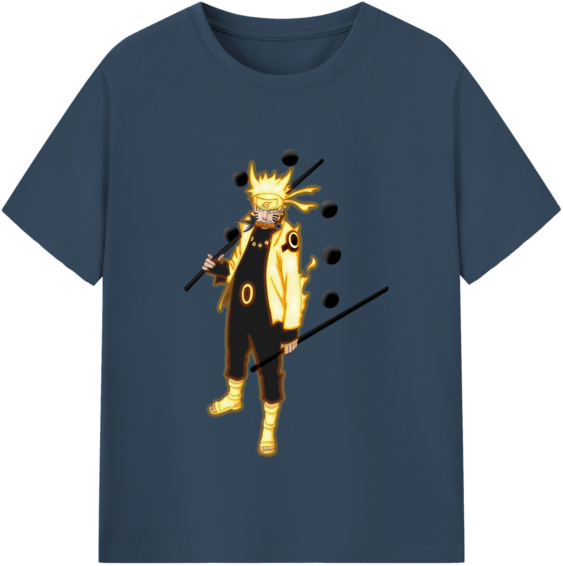 （画像用） NARUTO -ナルト- うずまき ナルト Uzumaki Naruto レディースカジュアルプリントTシャツ（綿100％）