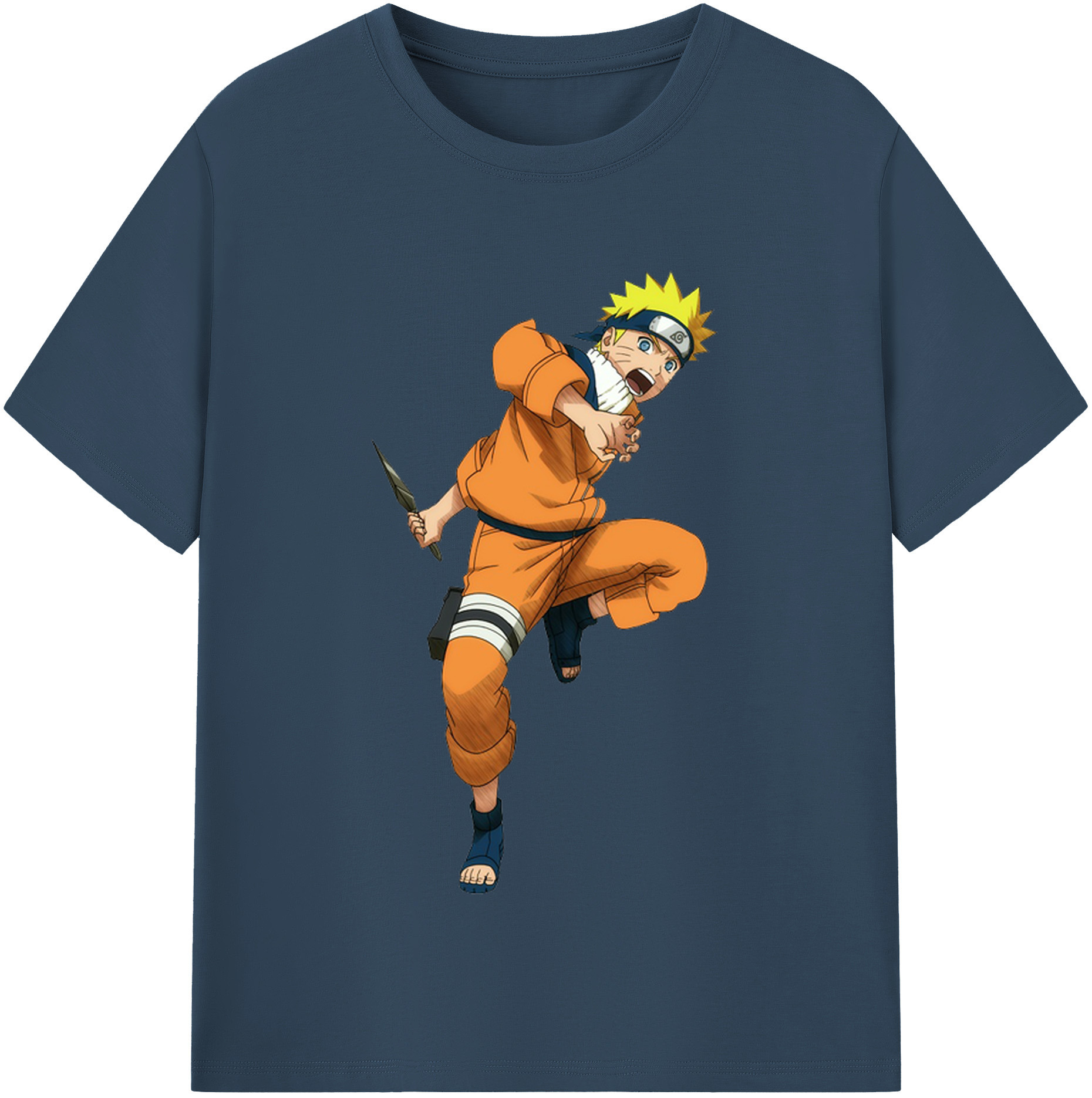 （画像用） NARUTO -ナルト- うずまき ナルト Uzumaki Naruto レディースカジュアルプリントTシャツ（綿100％）
