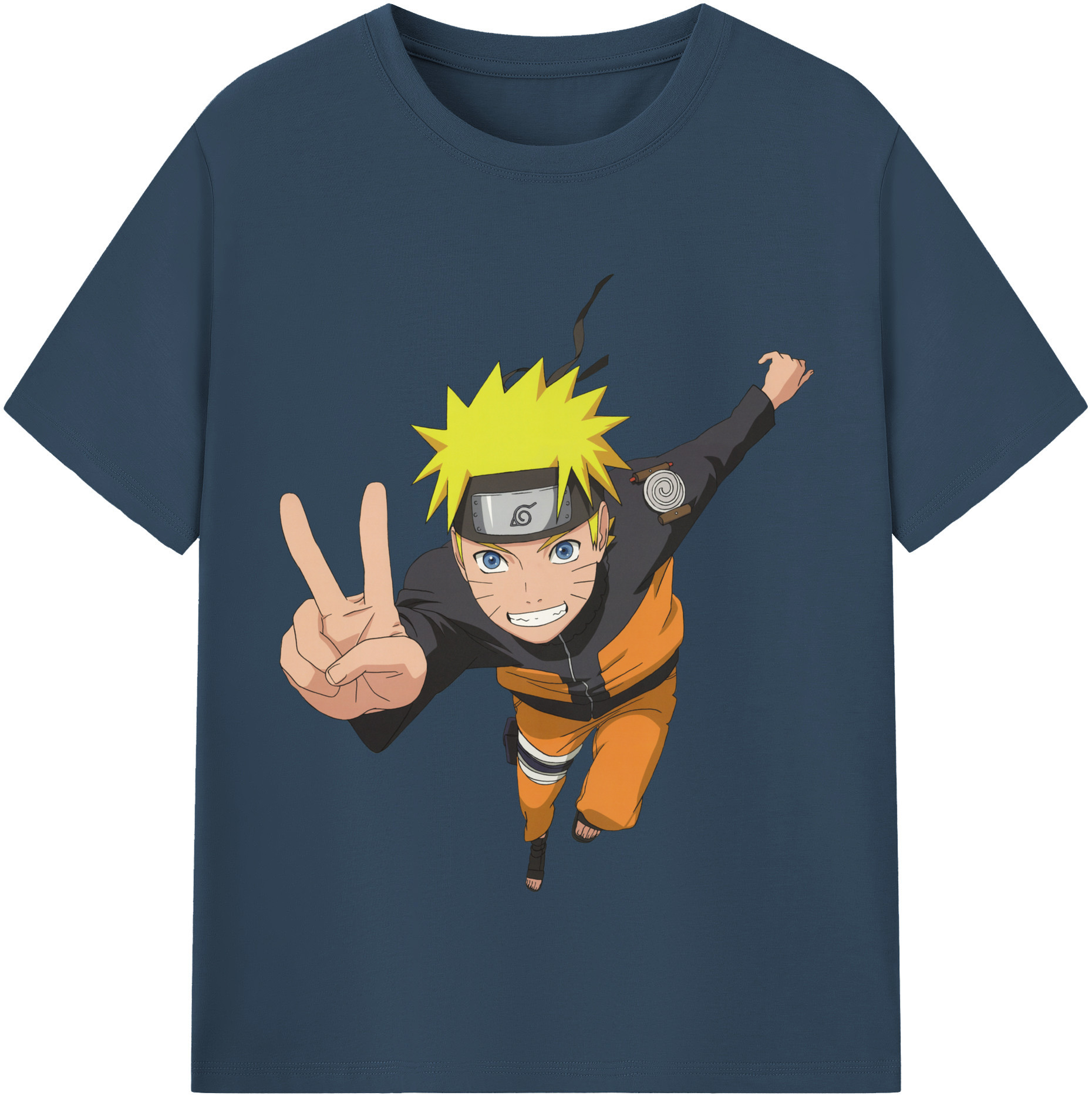 （画像用） NARUTO -ナルト- うずまき ナルト Uzumaki Naruto レディースカジュアルプリントTシャツ（綿100％）
