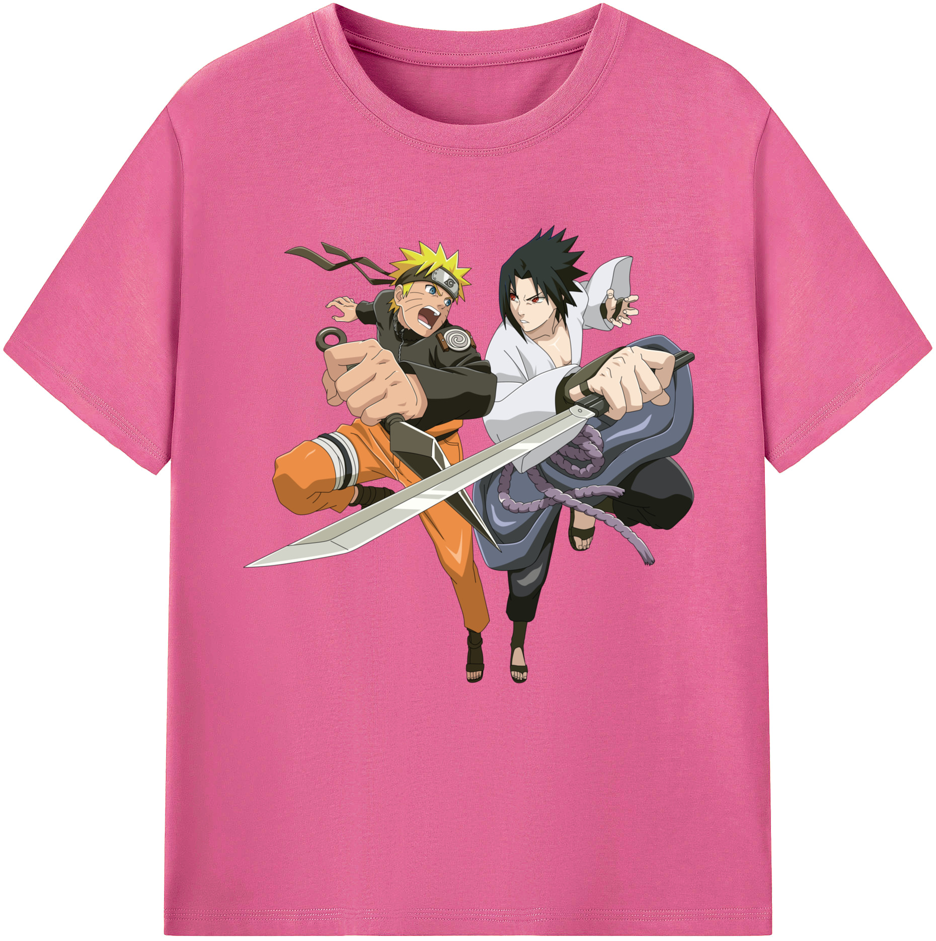 （画像用） NARUTO -ナルト- うずまき ナルト Uzumaki Naruto レディースカジュアルプリントTシャツ（綿100％）