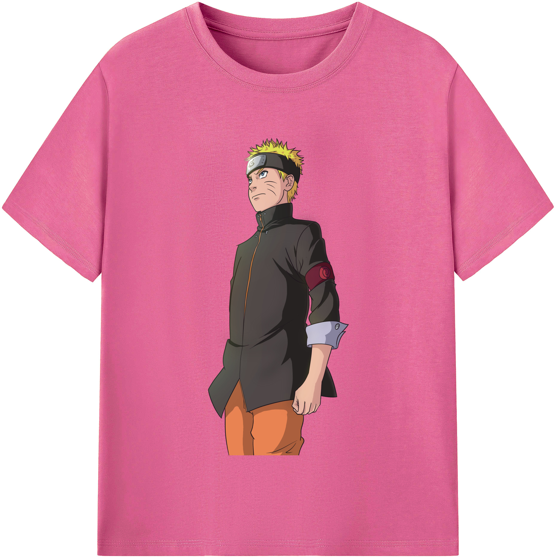（画像用） NARUTO -ナルト- うずまき ナルト Uzumaki Naruto レディースカジュアルプリントTシャツ（綿100％）