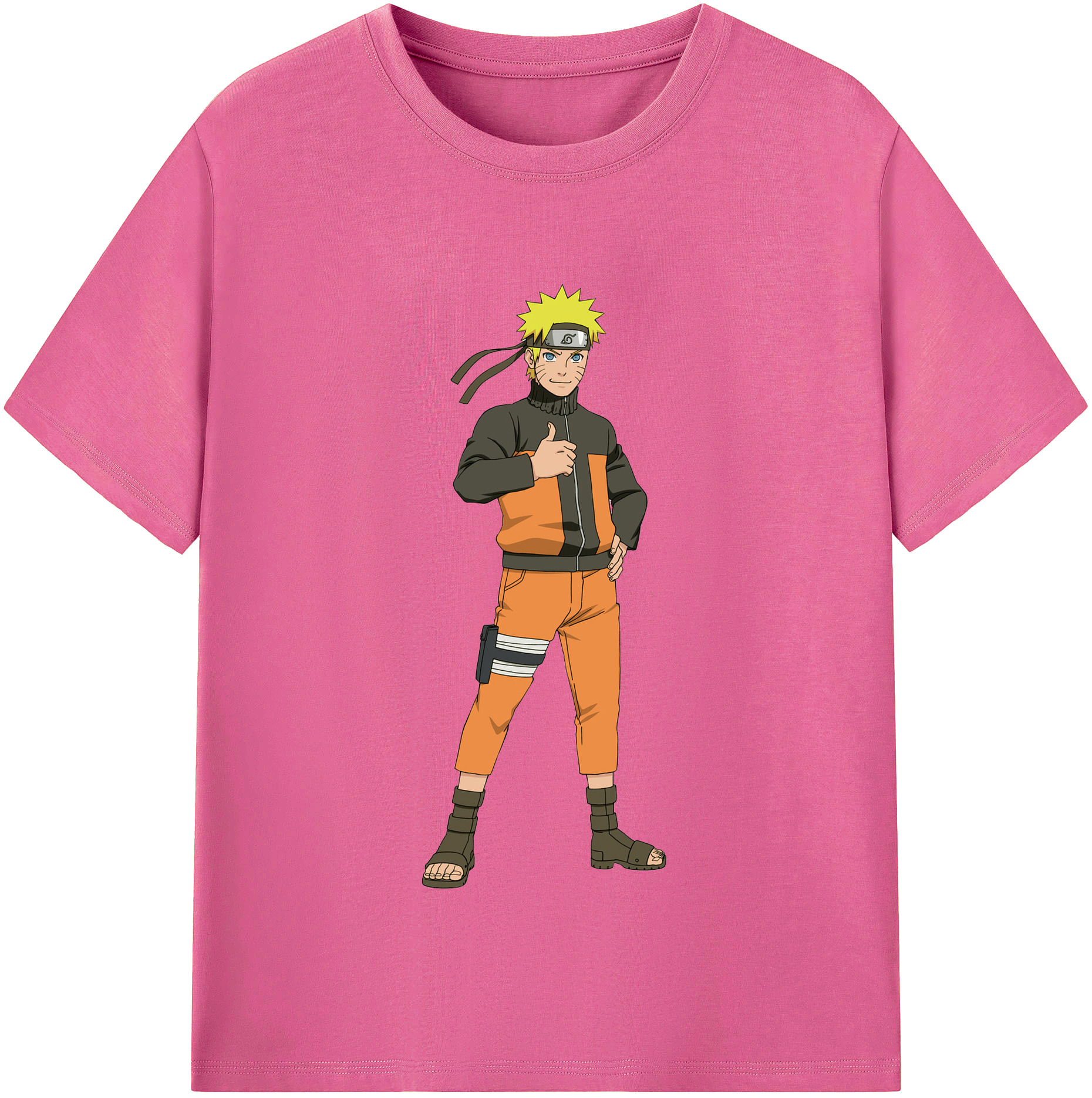 （画像用） NARUTO -ナルト- うずまき ナルト Uzumaki Naruto レディースカジュアルプリントTシャツ（綿100％）