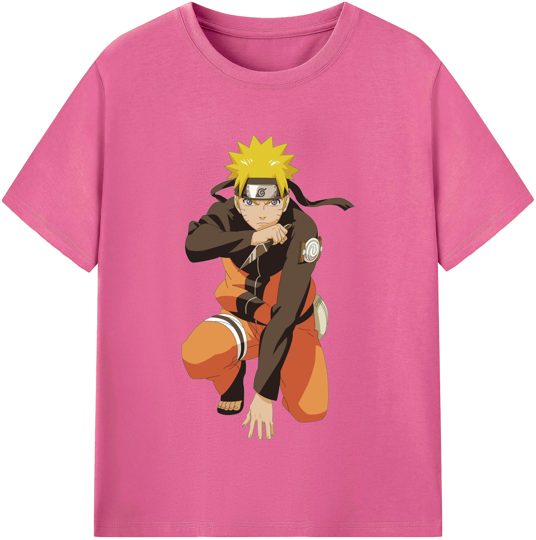 （画像用） NARUTO -ナルト- うずまき ナルト Uzumaki Naruto レディースカジュアルプリントTシャツ（綿100％）