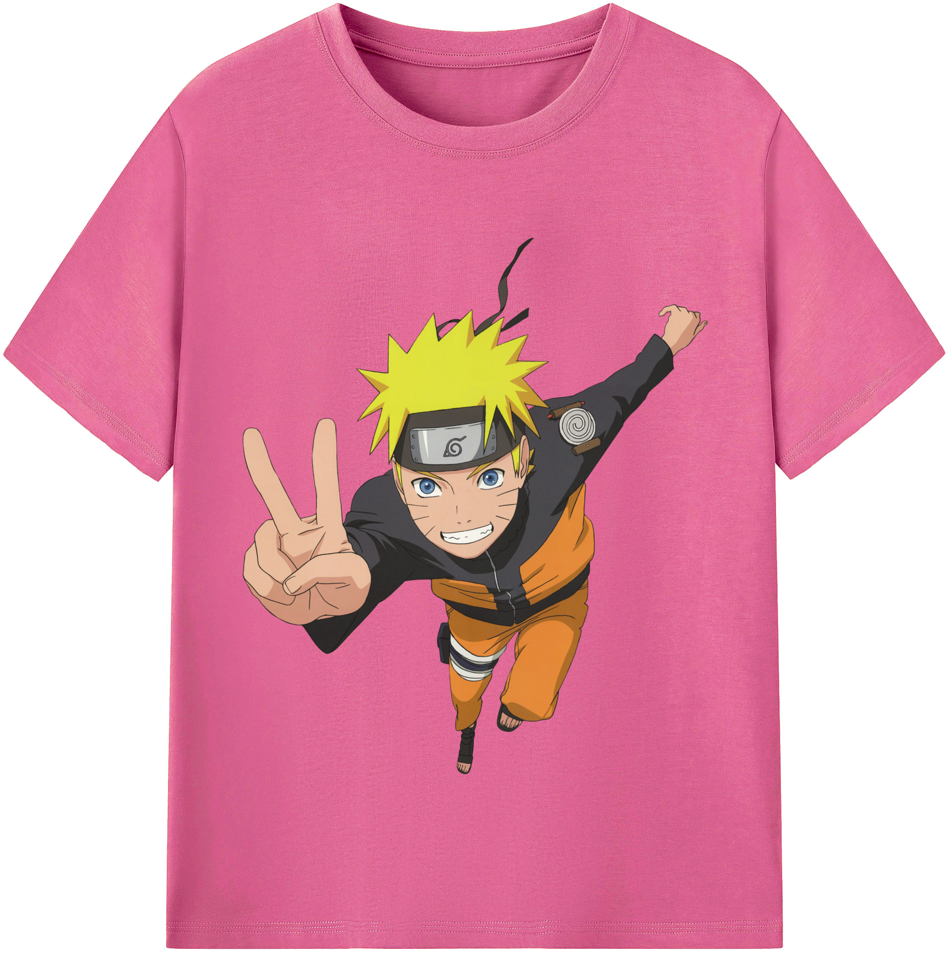 （画像用） NARUTO -ナルト- うずまき ナルト Uzumaki Naruto レディースカジュアルプリントTシャツ（綿100％）