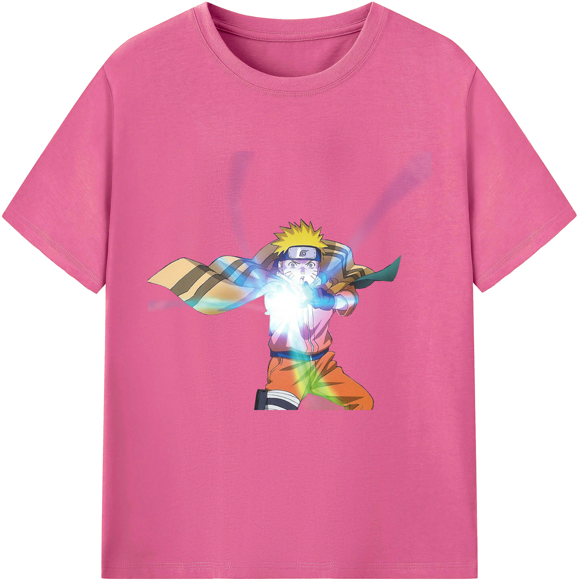 （画像用） NARUTO -ナルト- うずまき ナルト Uzumaki Naruto レディースカジュアルプリントTシャツ（綿100％）