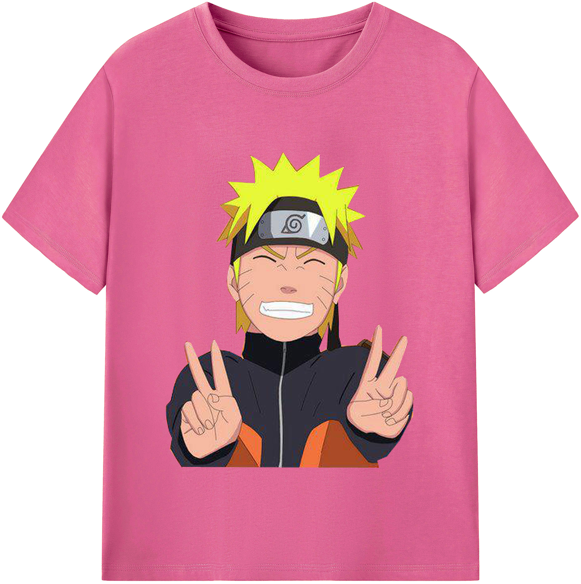 （画像用） NARUTO -ナルト- うずまき ナルト Uzumaki Naruto レディースカジュアルプリントTシャツ（綿100％）