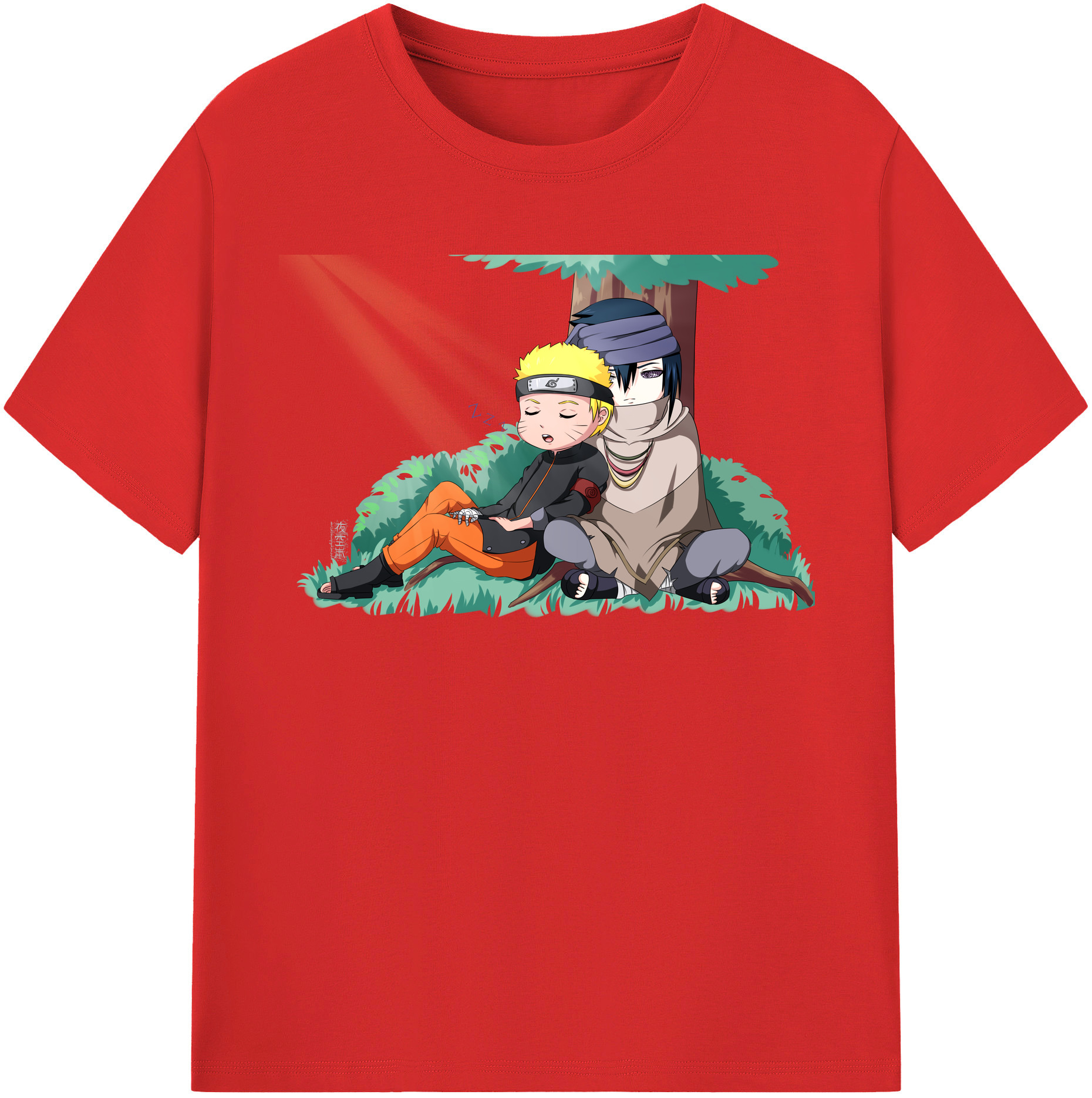（画像用） NARUTO -ナルト- うずまき ナルト Uzumaki Naruto レディースカジュアルプリントTシャツ（綿100％）