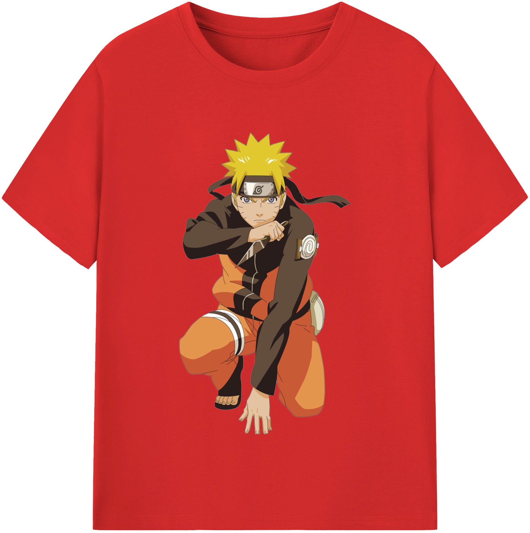 （画像用） NARUTO -ナルト- うずまき ナルト Uzumaki Naruto レディースカジュアルプリントTシャツ（綿100％）