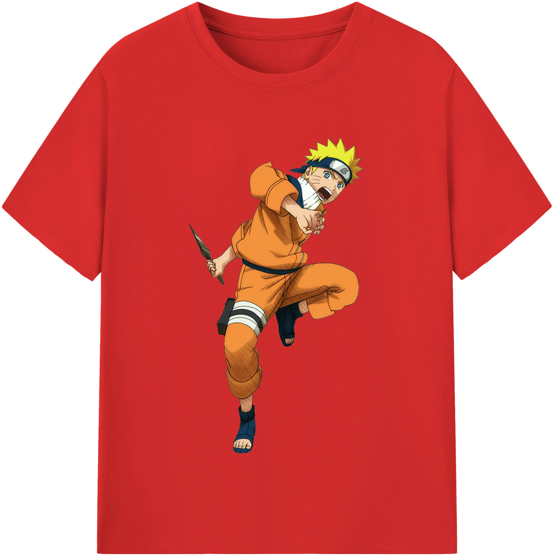 （画像用） NARUTO -ナルト- うずまき ナルト Uzumaki Naruto レディースカジュアルプリントTシャツ（綿100％）