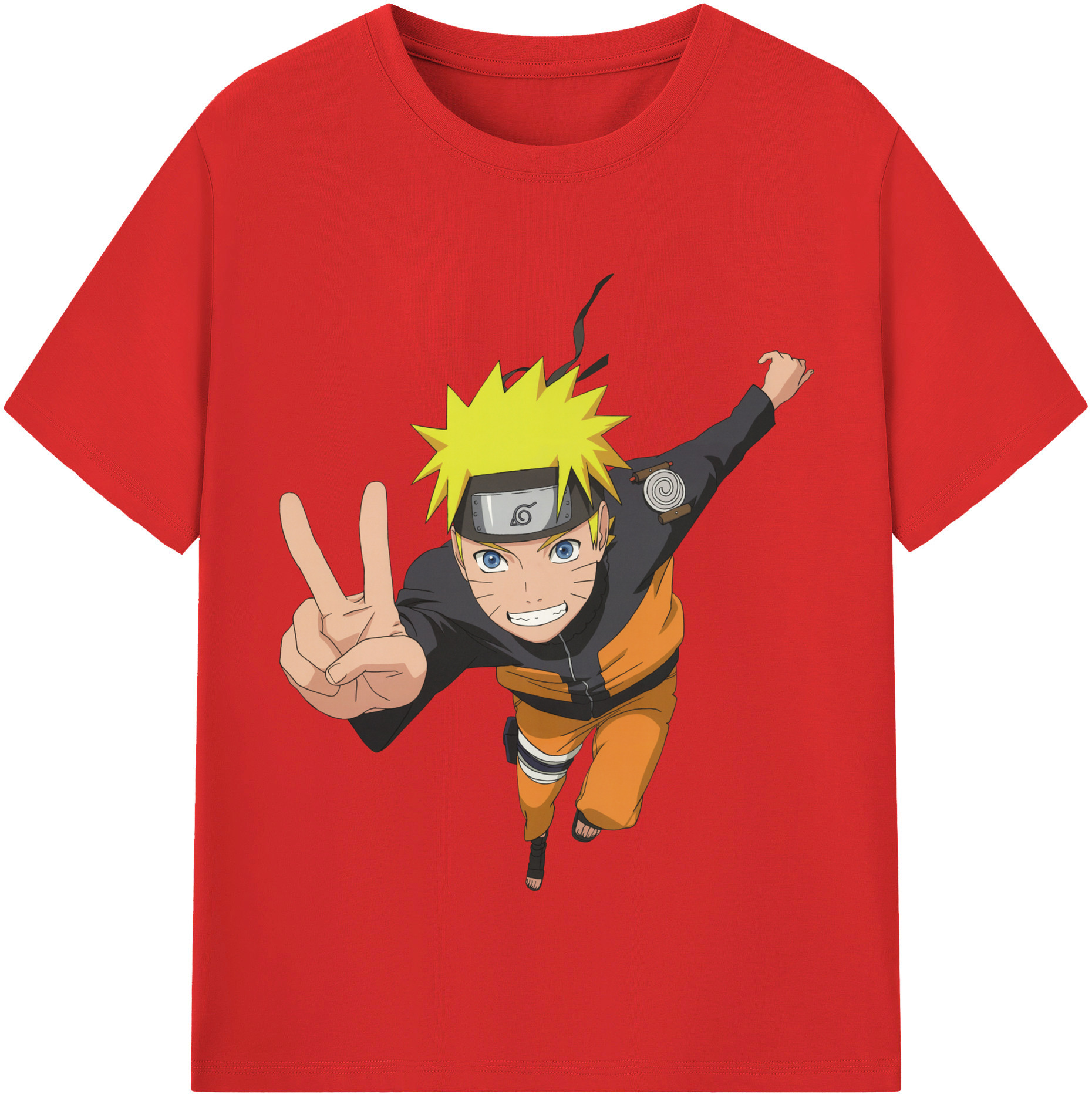 （画像用） NARUTO -ナルト- うずまき ナルト Uzumaki Naruto レディースカジュアルプリントTシャツ（綿100％）