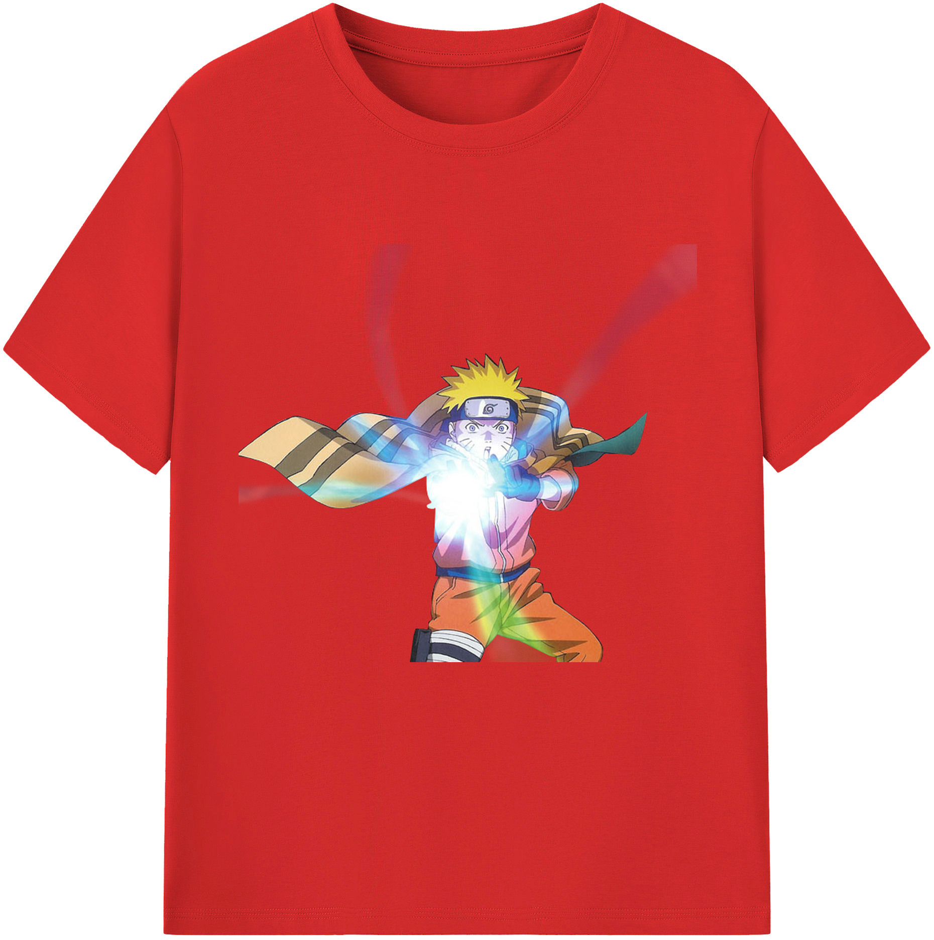 （画像用） NARUTO -ナルト- うずまき ナルト Uzumaki Naruto レディースカジュアルプリントTシャツ（綿100％）