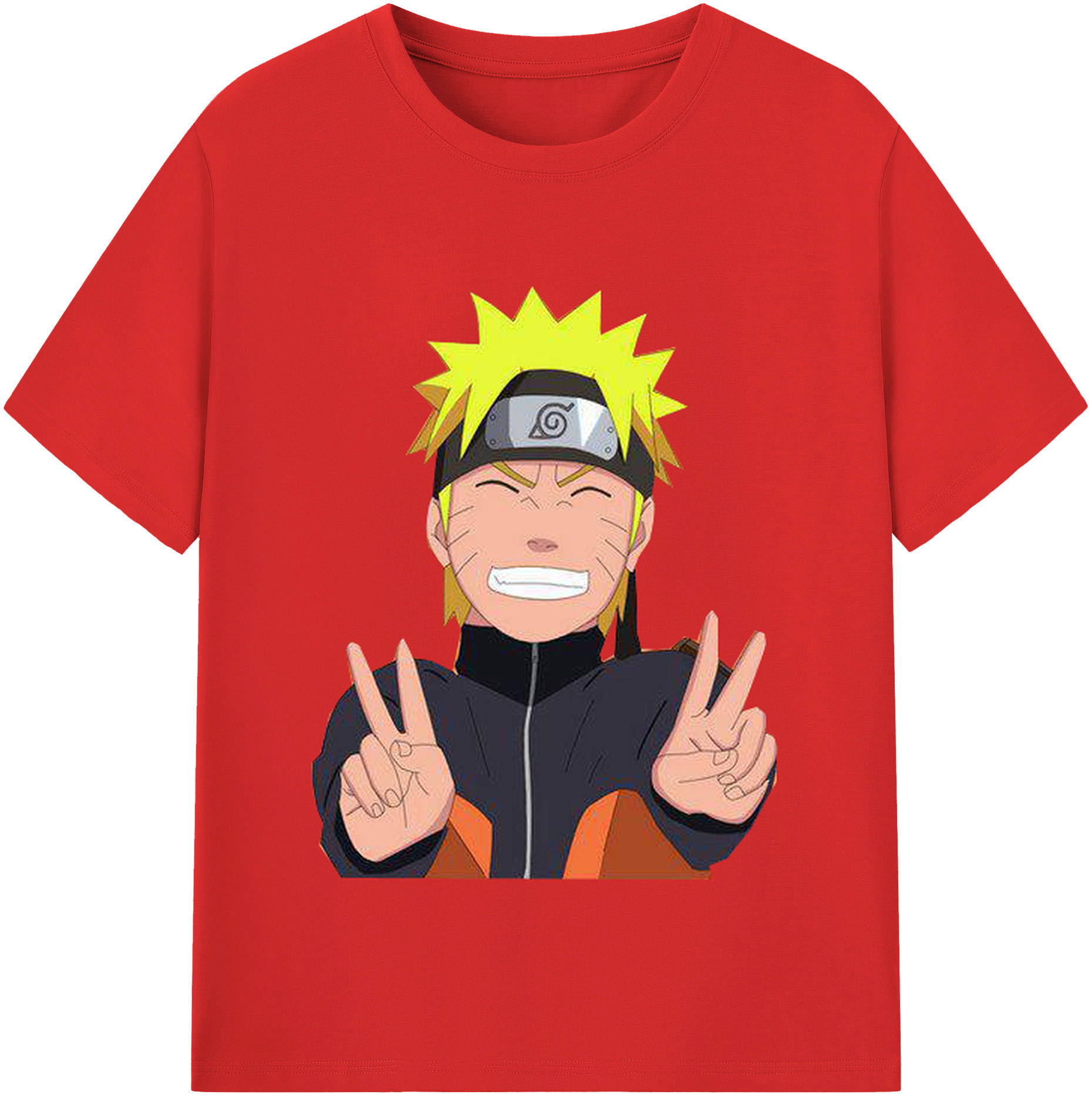 （画像用） NARUTO -ナルト- うずまき ナルト Uzumaki Naruto レディースカジュアルプリントTシャツ（綿100％）
