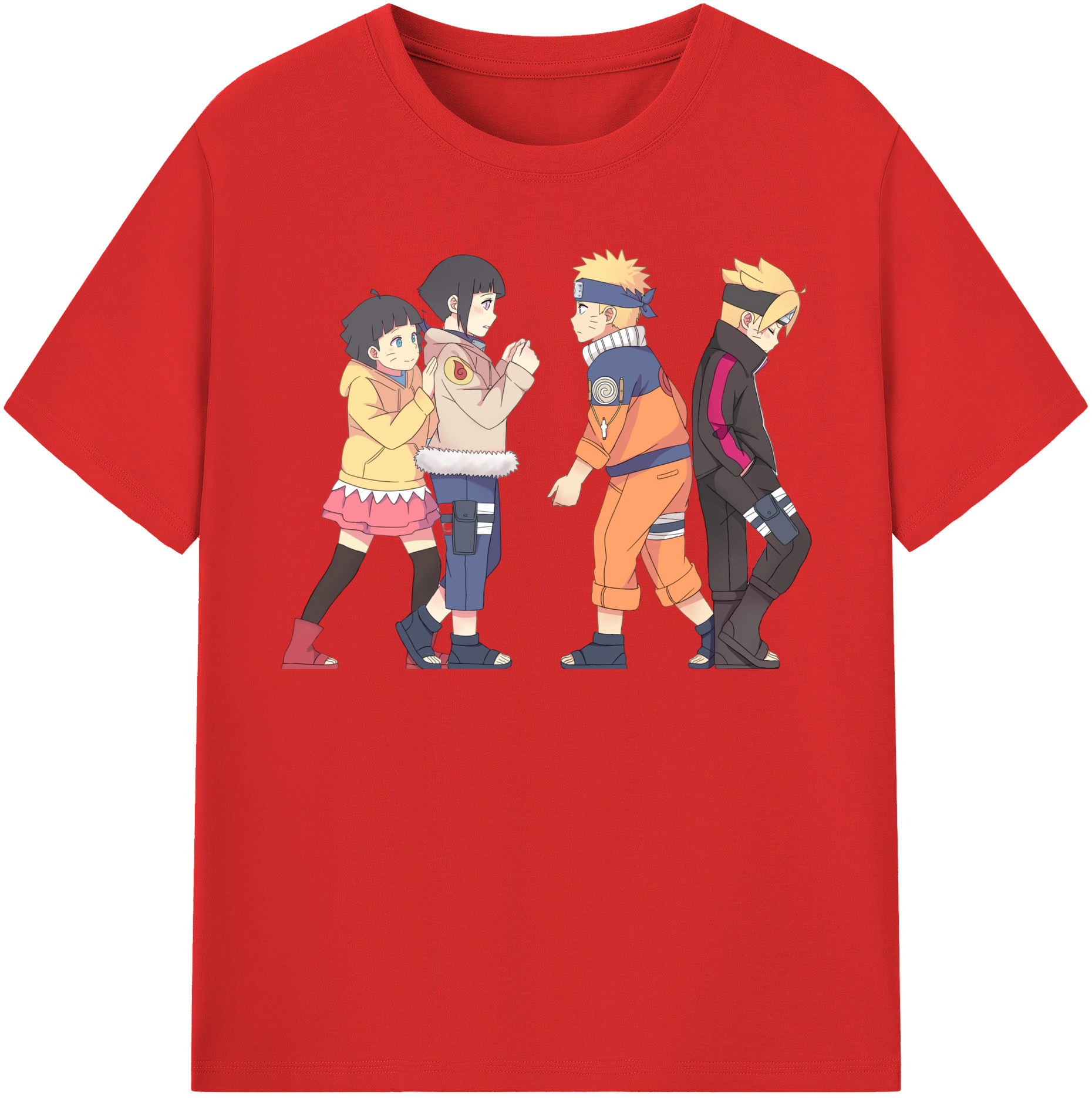 （画像用） NARUTO -ナルト- うずまき ナルト Uzumaki Naruto レディースカジュアルプリントTシャツ（綿100％）