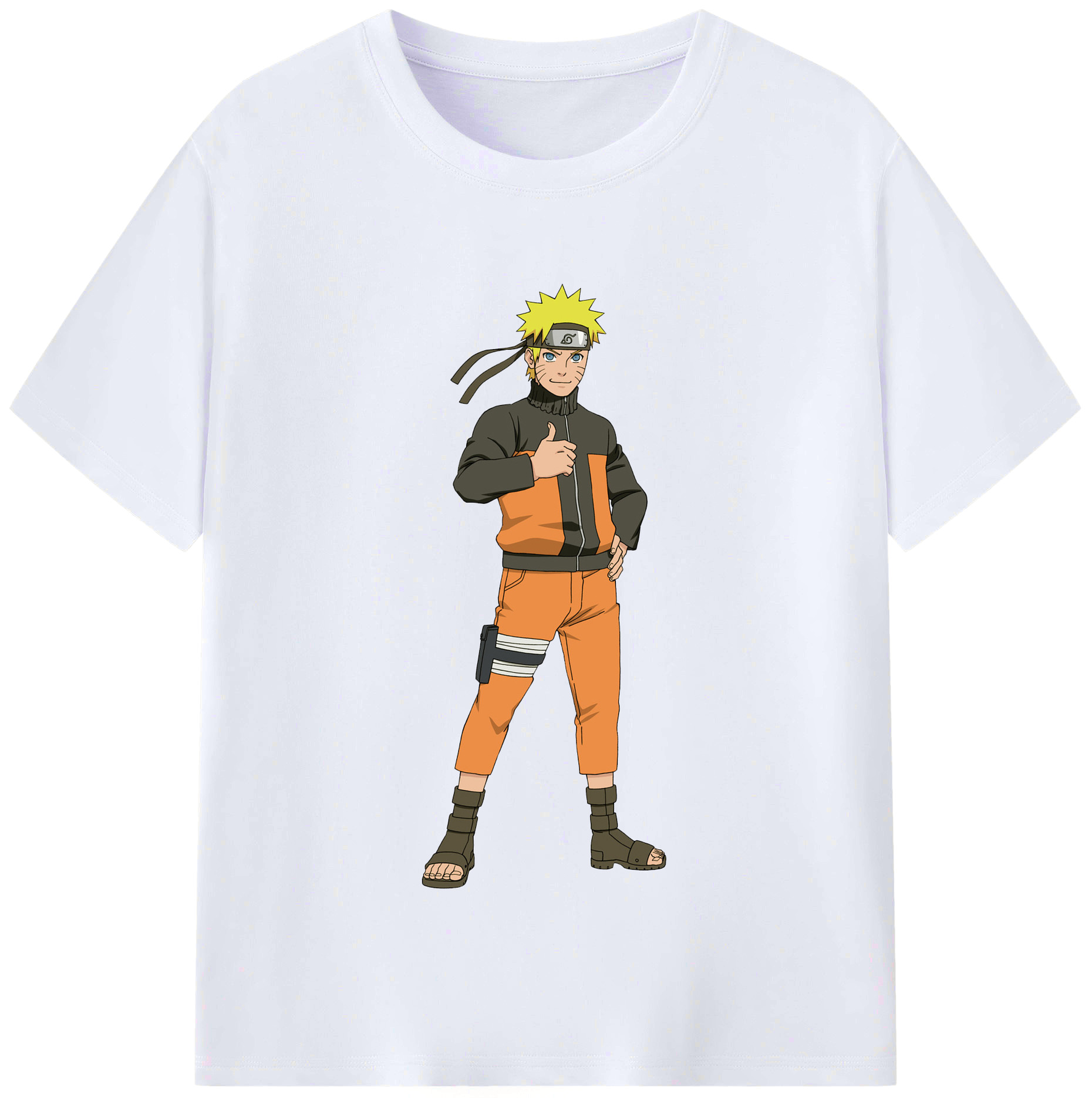 （画像用） NARUTO -ナルト- うずまき ナルト Uzumaki Naruto レディースカジュアルプリントTシャツ（綿100％）