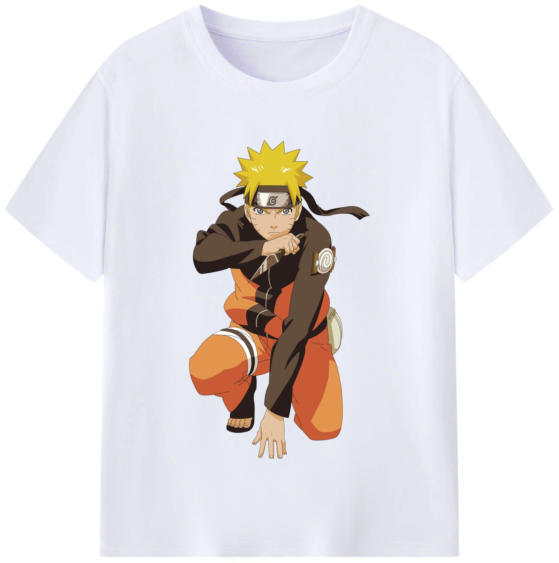 （画像用） NARUTO -ナルト- うずまき ナルト Uzumaki Naruto レディースカジュアルプリントTシャツ（綿100％）