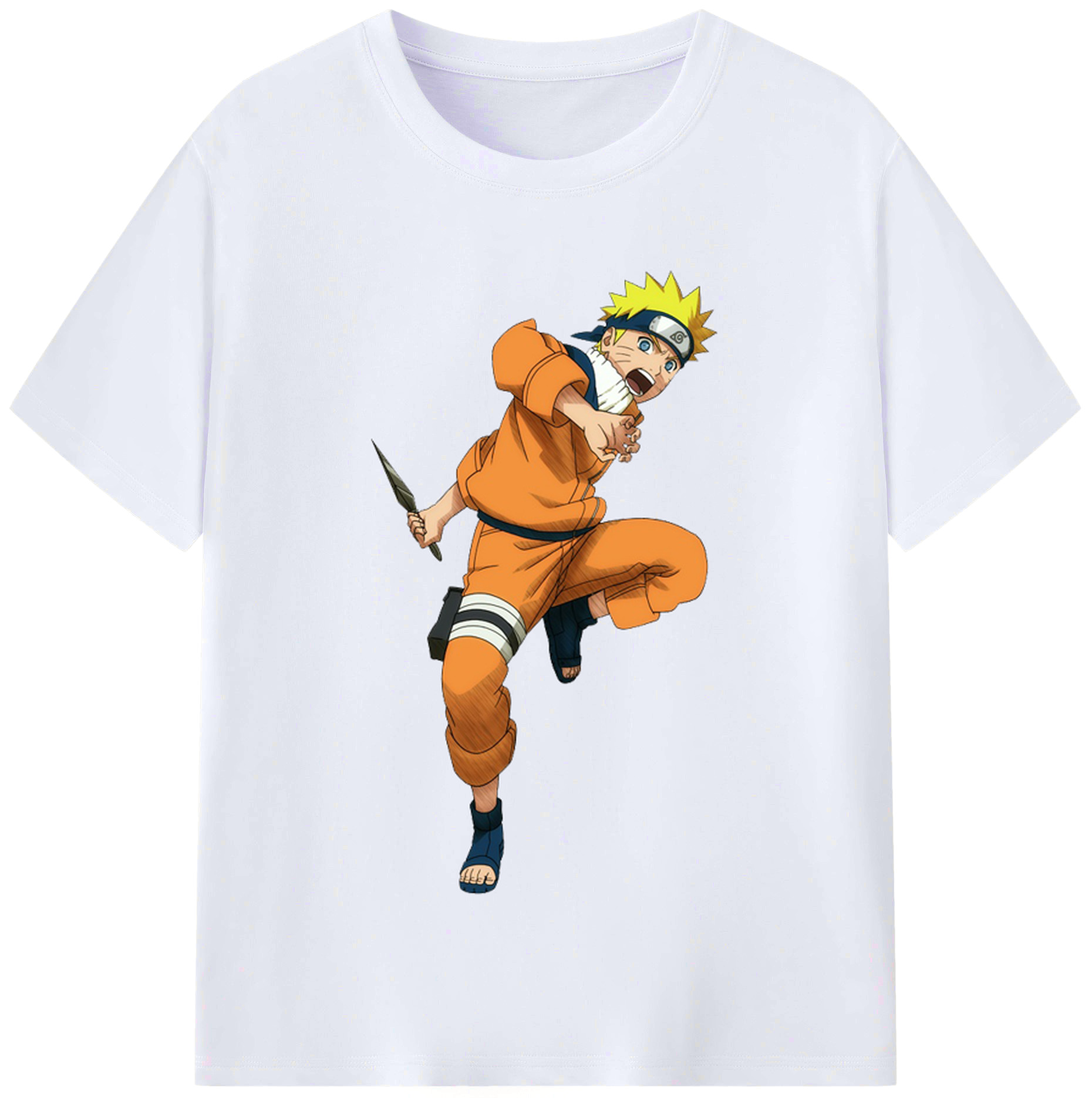 （画像用） NARUTO -ナルト- うずまき ナルト Uzumaki Naruto レディースカジュアルプリントTシャツ（綿100％）