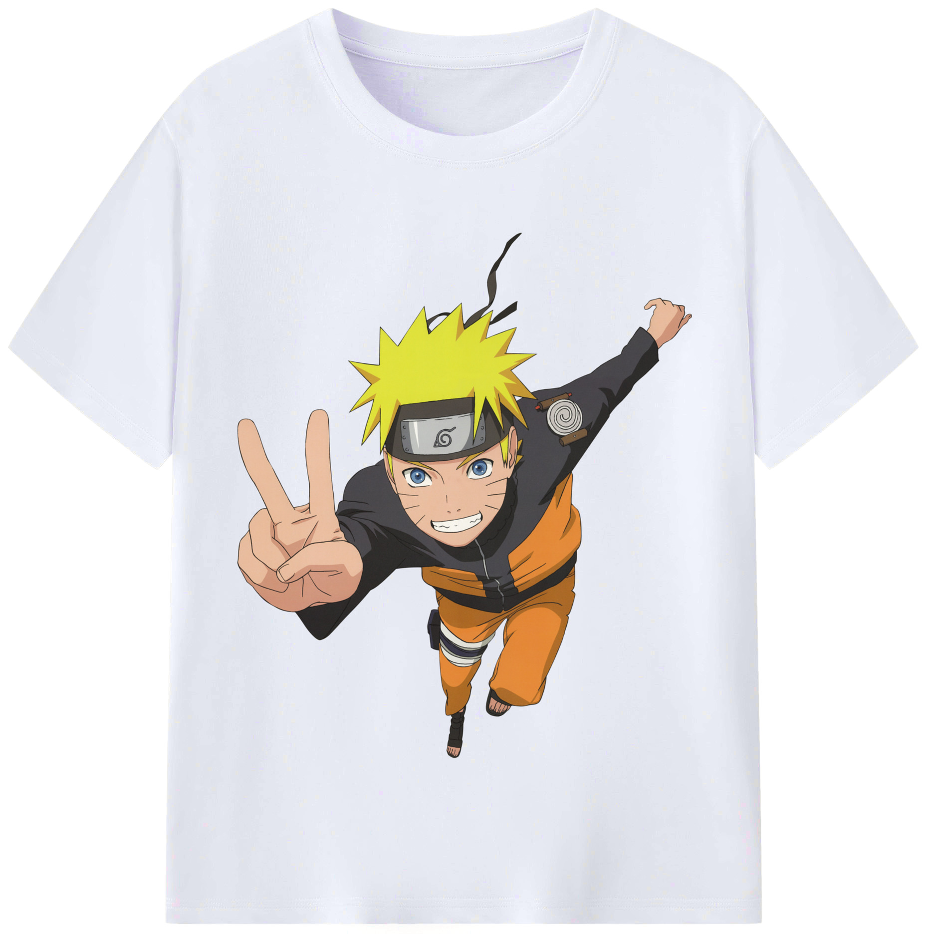 （画像用） NARUTO -ナルト- うずまき ナルト Uzumaki Naruto レディースカジュアルプリントTシャツ（綿100％）