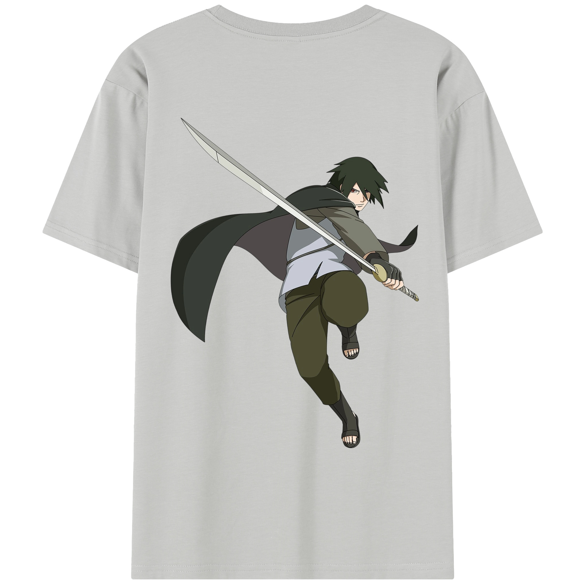 （画像用） NARUTO -ナルト- うちは サスケ Uchiha Sasuke レディース半袖Tシャツ(バックプリント)