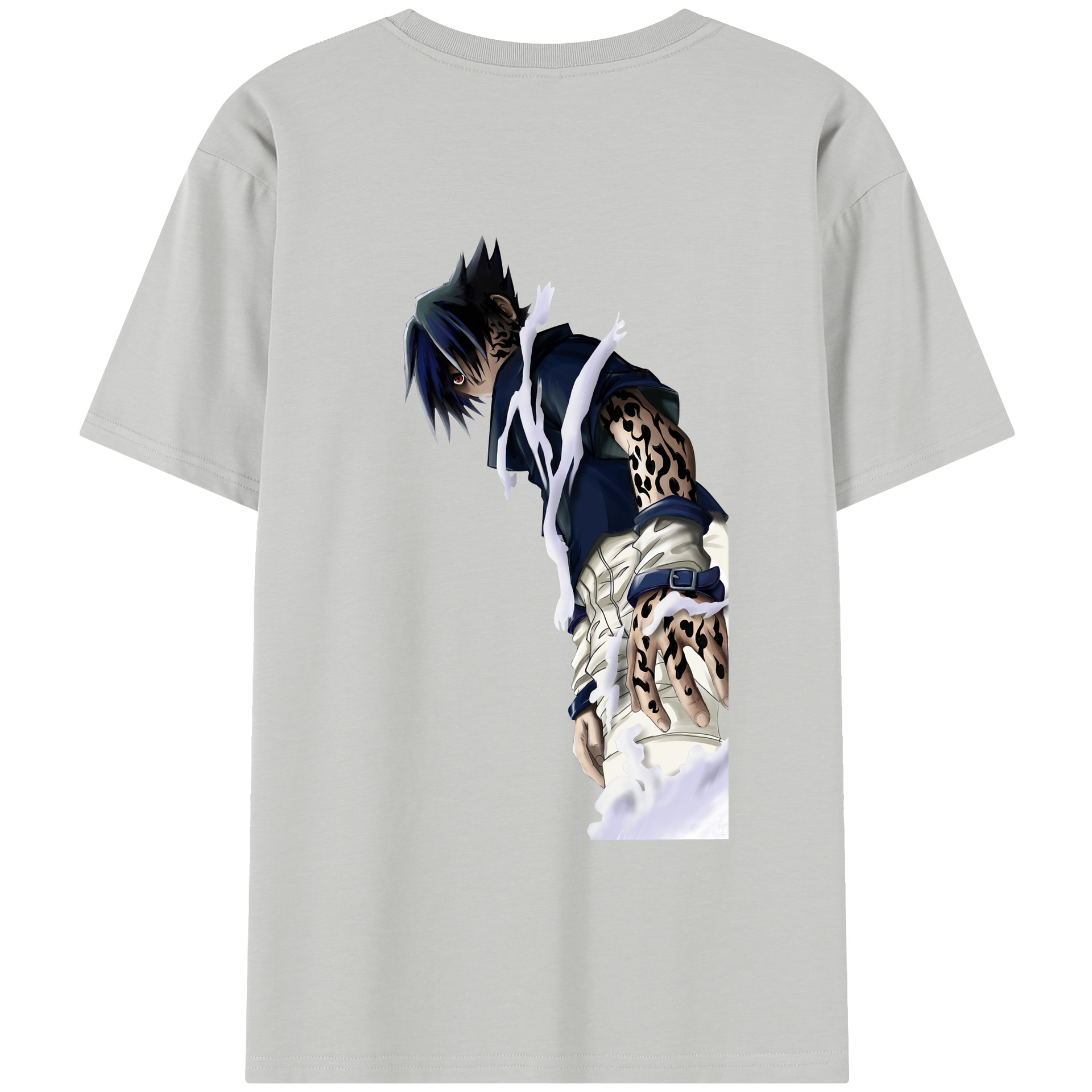 （画像用） NARUTO -ナルト- うちは サスケ Uchiha Sasuke レディース半袖Tシャツ(バックプリント)