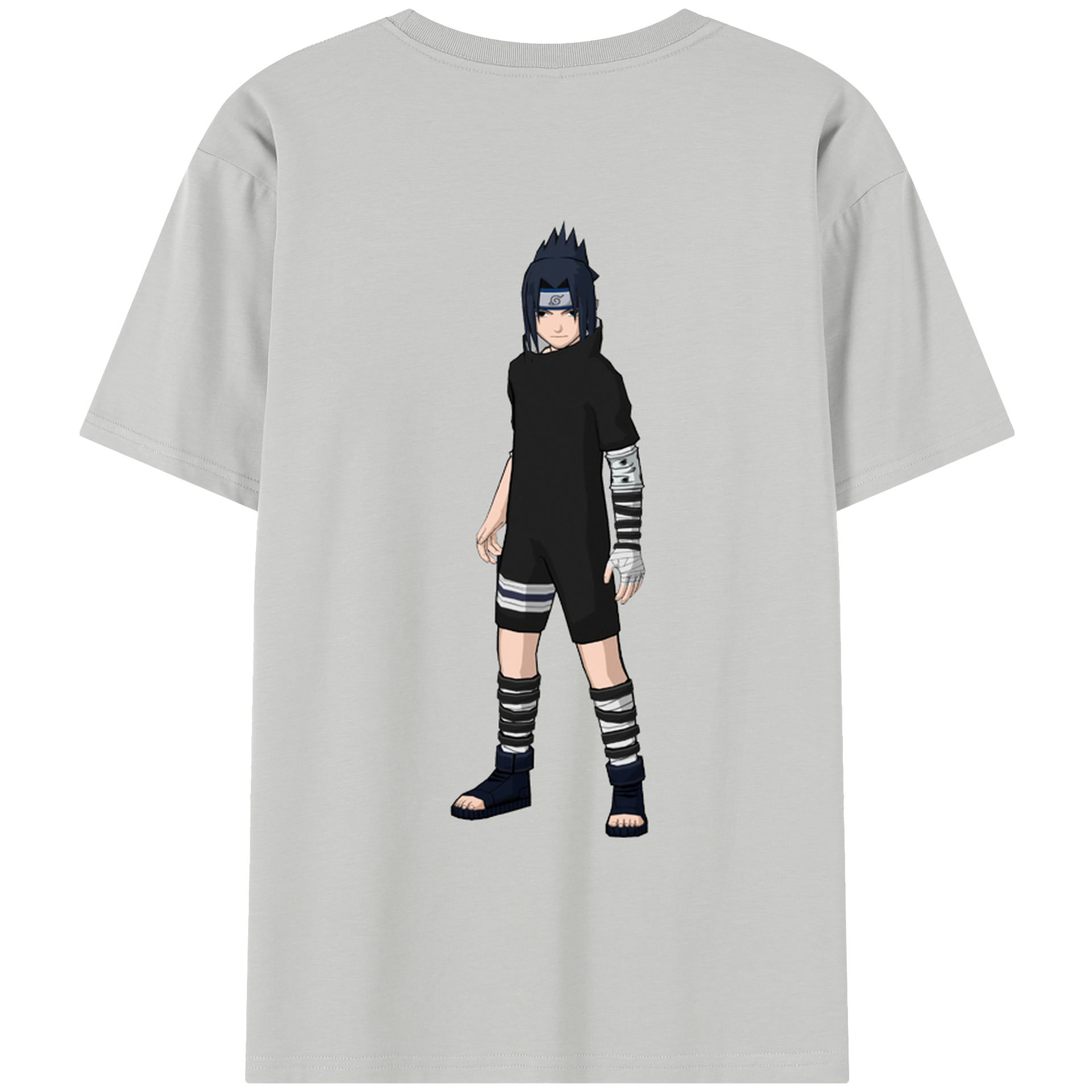 （画像用） NARUTO -ナルト- うちは サスケ Uchiha Sasuke レディース半袖Tシャツ(バックプリント)