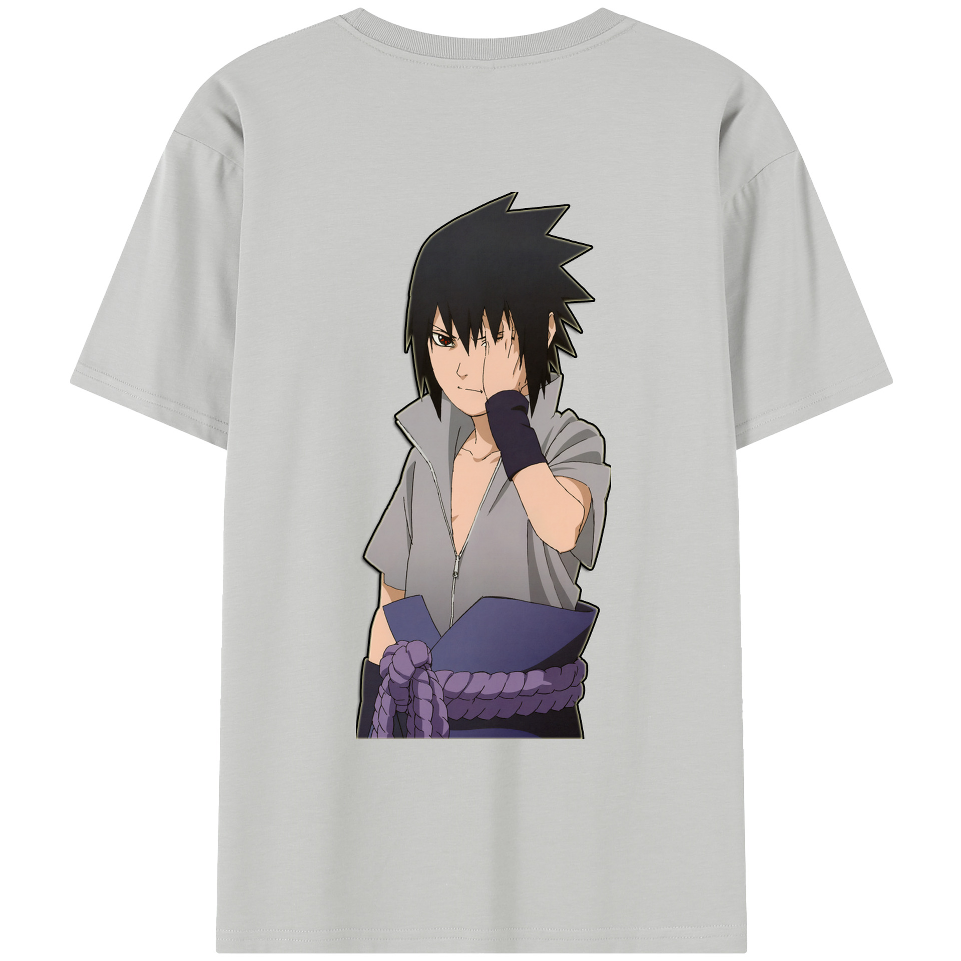 （画像用） NARUTO -ナルト- うちは サスケ Uchiha Sasuke レディース半袖Tシャツ(バックプリント)