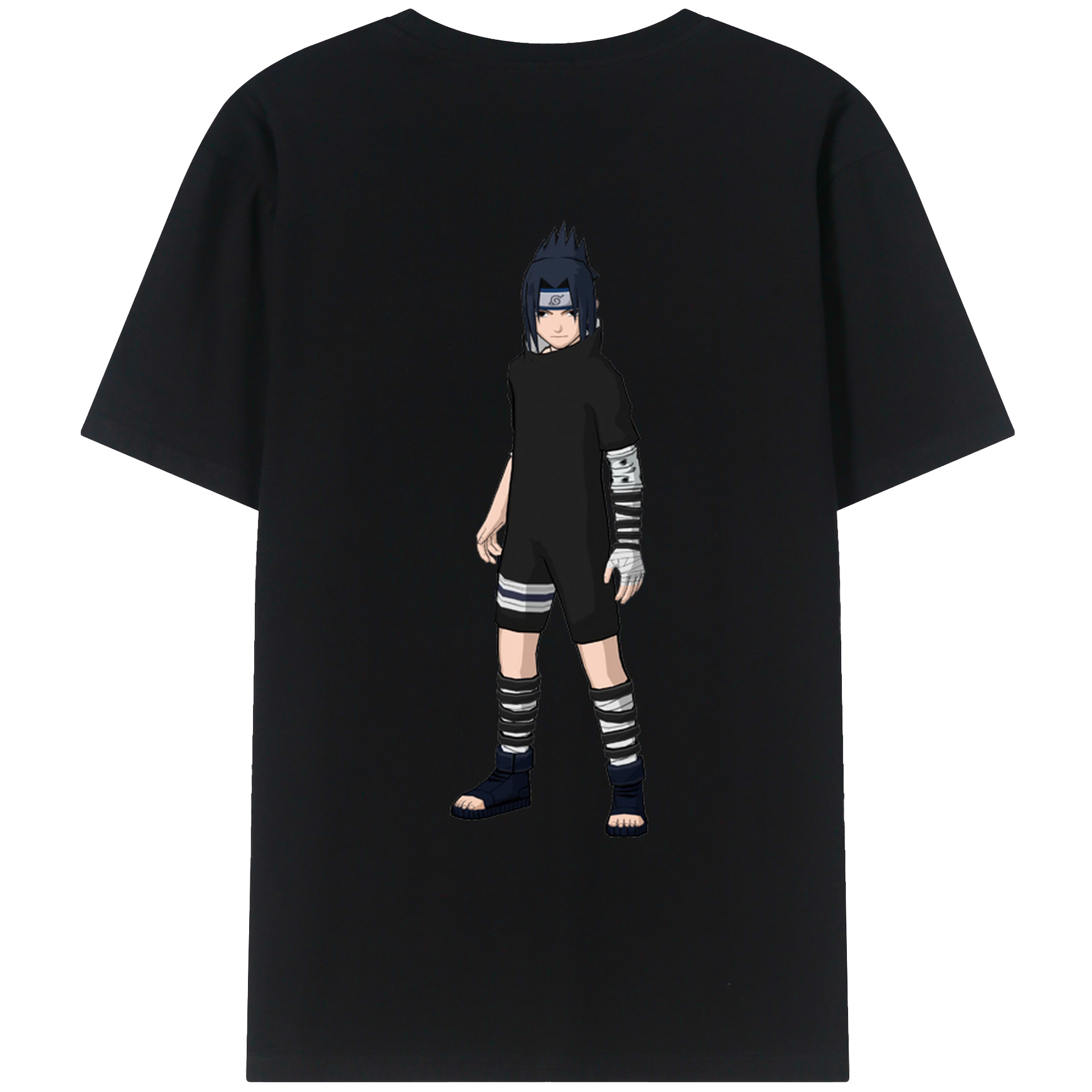 （画像用） NARUTO -ナルト- うちは サスケ Uchiha Sasuke レディース半袖Tシャツ(バックプリント)