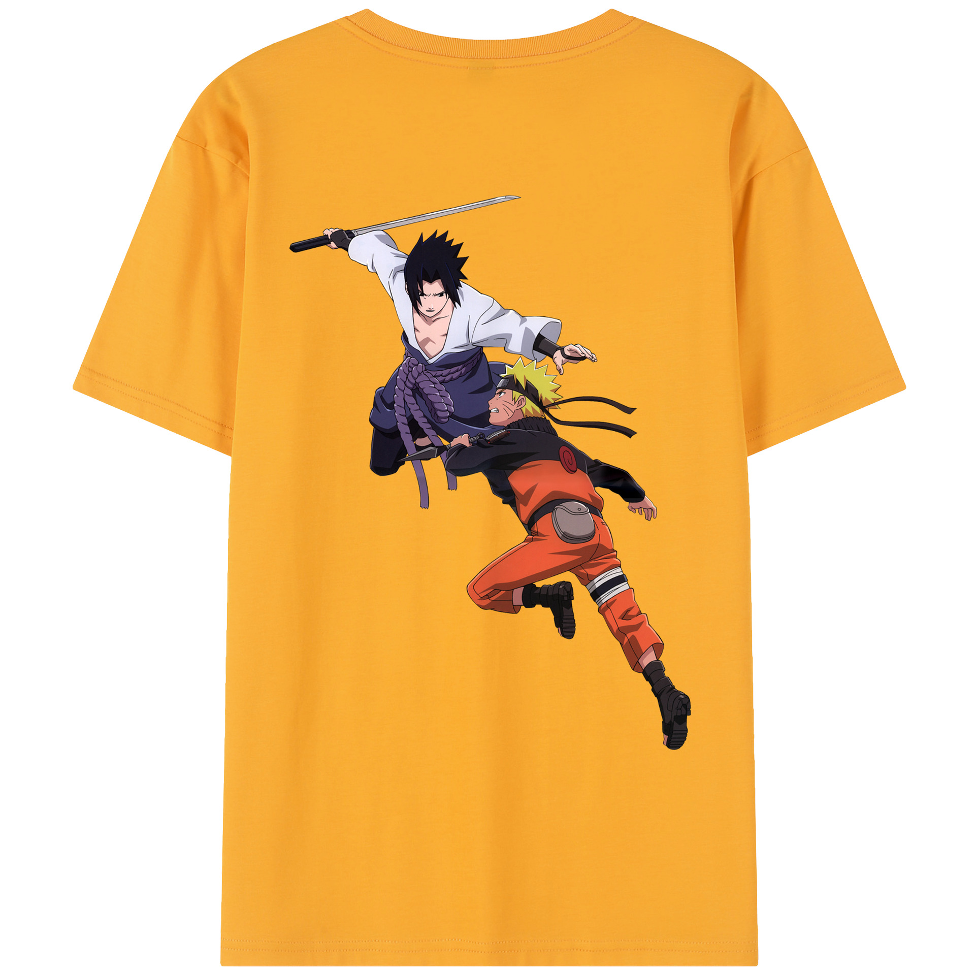 （画像用） NARUTO -ナルト- うちは サスケ Uchiha Sasuke レディース半袖Tシャツ(バックプリント)