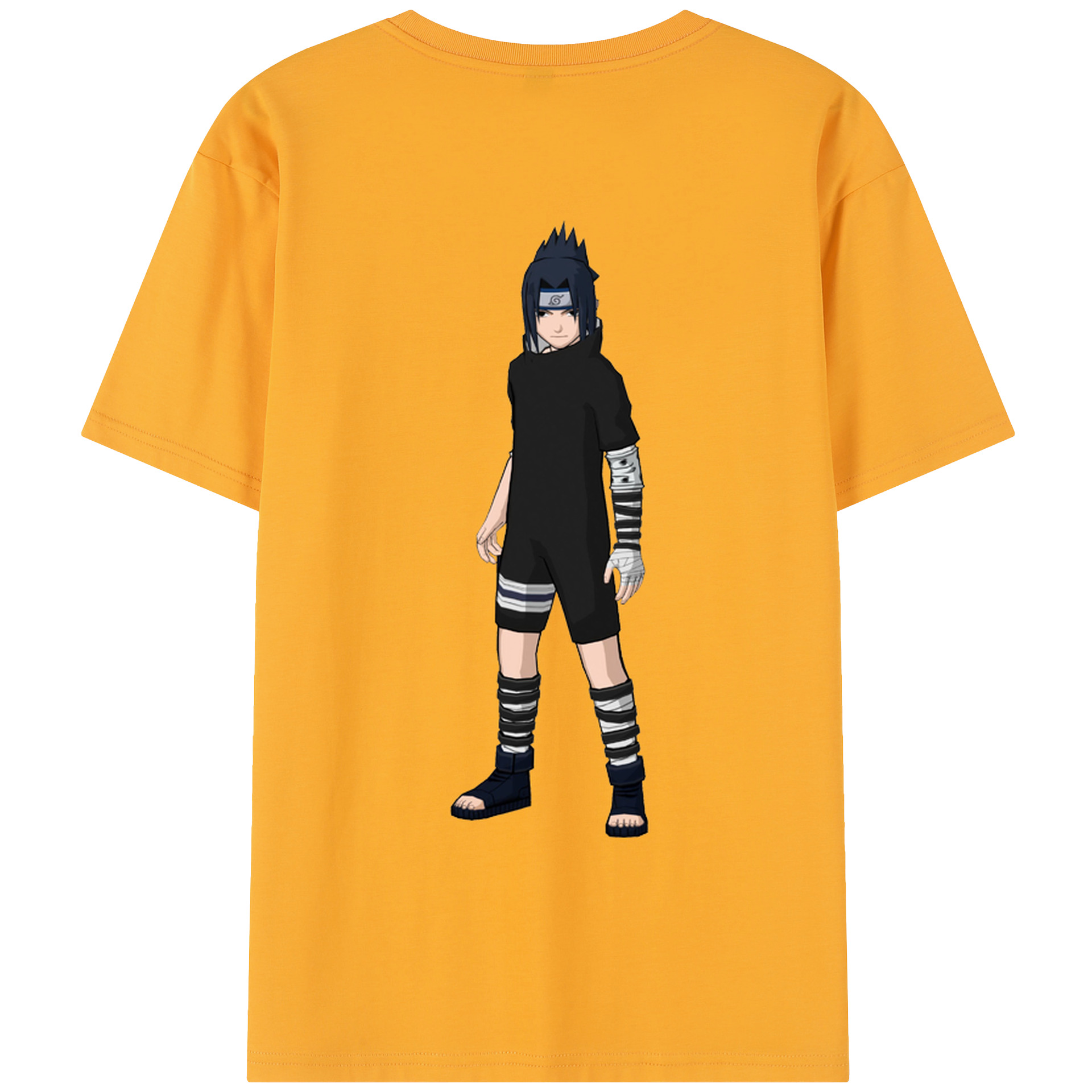 （画像用） NARUTO -ナルト- うちは サスケ Uchiha Sasuke レディース半袖Tシャツ(バックプリント)