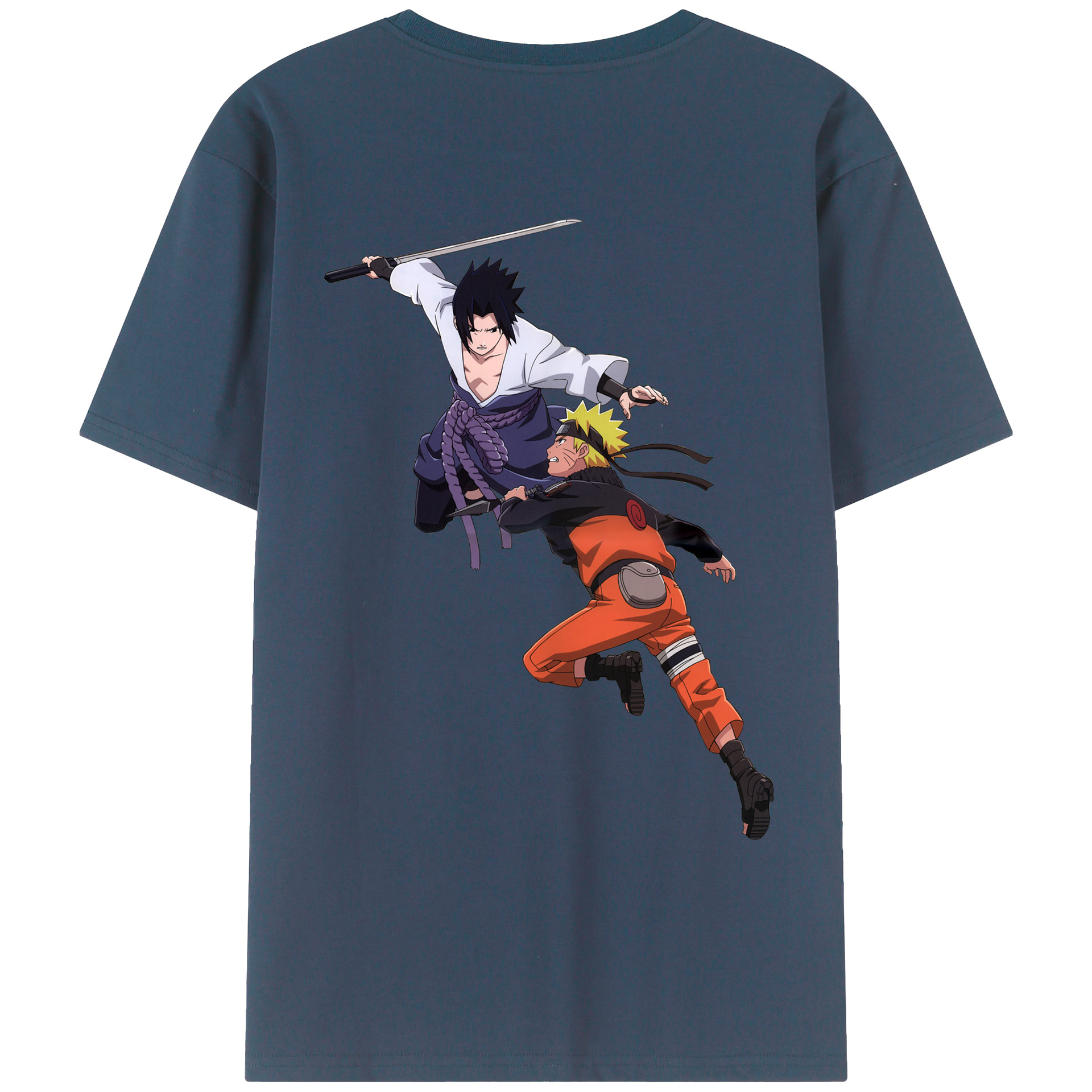 （画像用） NARUTO -ナルト- うちは サスケ Uchiha Sasuke レディース半袖Tシャツ(バックプリント)