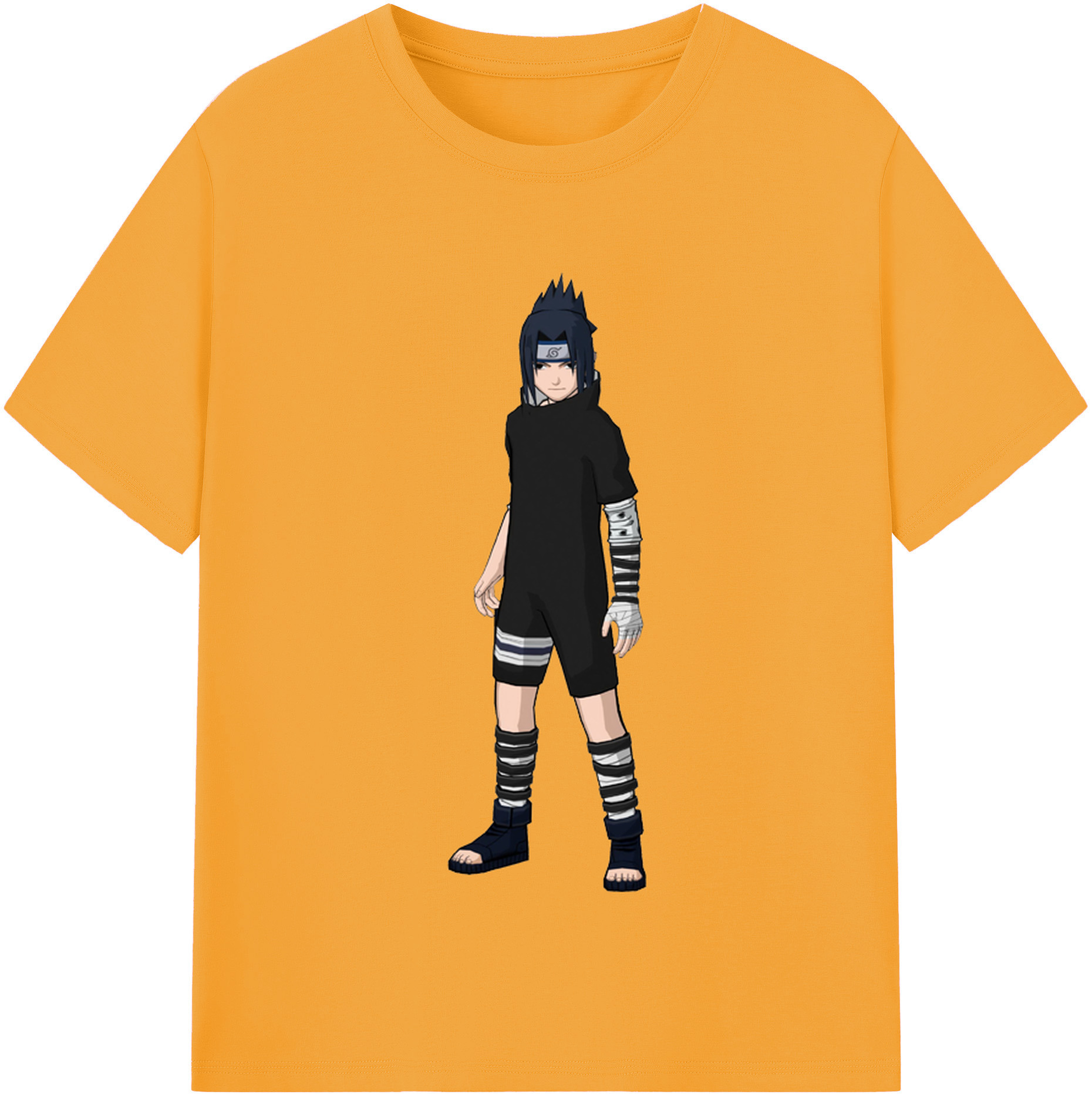 （画像用） NARUTO -ナルト- うちは サスケ Uchiha Sasuke レディースカジュアルプリントTシャツ（綿100％）