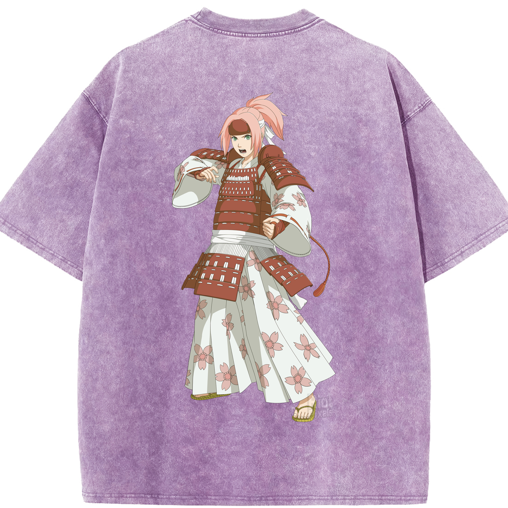 （画像用） NARUTO -ナルト- 春野サクラ Haruno Sakura 綿100% ヴィンテージ風 半袖Tシャツ（背面プリント）