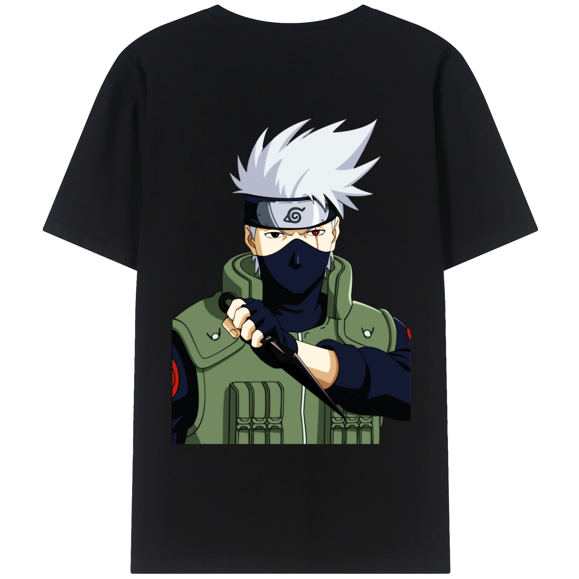 （画像用） NARUTO -ナルト- はたけ カカシ Hatake Kakashi レディース半袖Tシャツ(バックプリント)