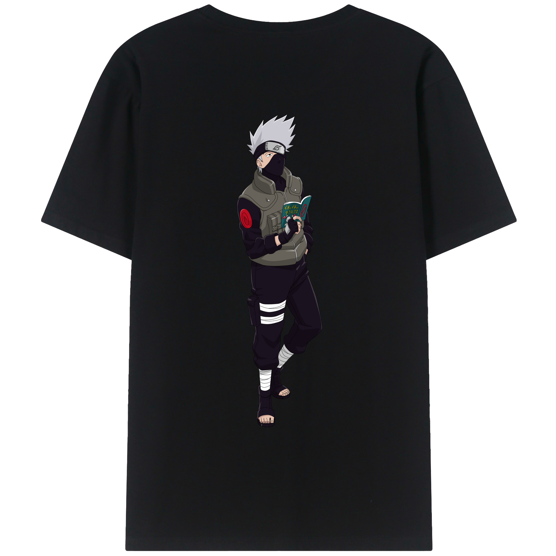 （画像用） NARUTO -ナルト- はたけ カカシ Hatake Kakashi レディース半袖Tシャツ(バックプリント)