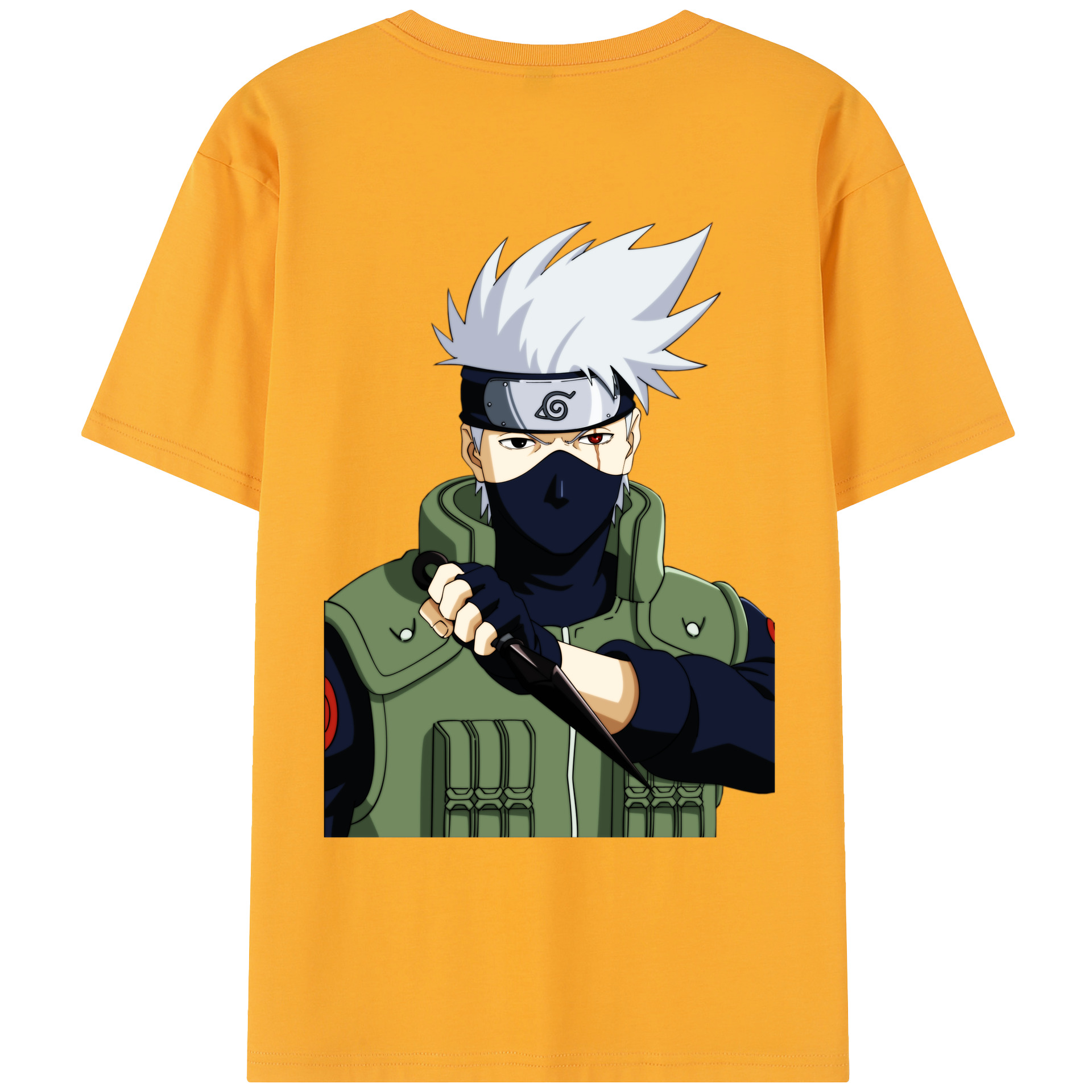 （画像用） NARUTO -ナルト- はたけ カカシ Hatake Kakashi レディース半袖Tシャツ(バックプリント)