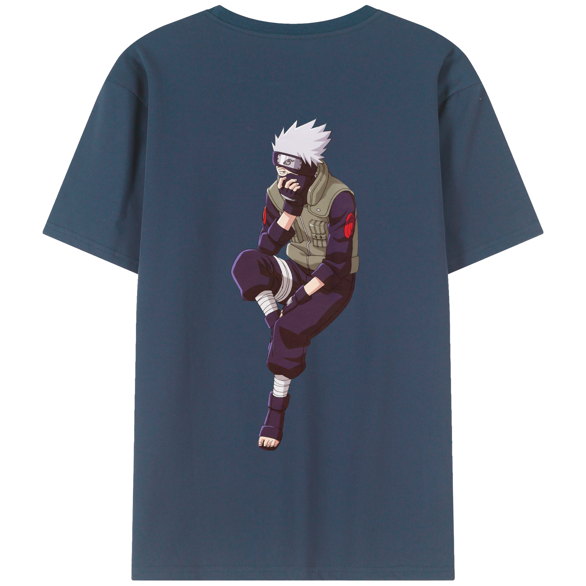 （画像用） NARUTO -ナルト- はたけ カカシ Hatake Kakashi レディース半袖Tシャツ(バックプリント)