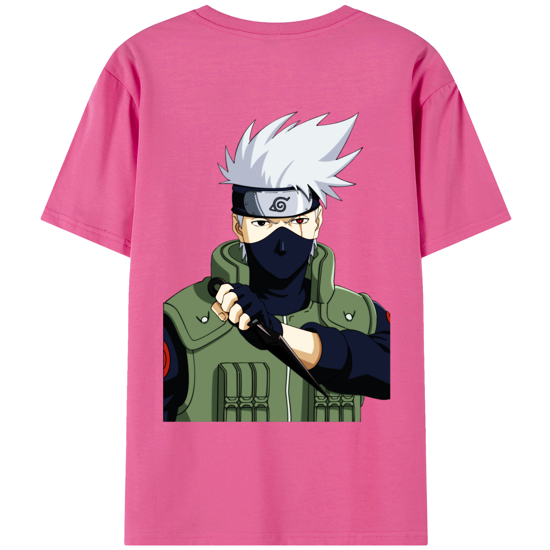 （画像用） NARUTO -ナルト- はたけ カカシ Hatake Kakashi レディース半袖Tシャツ(バックプリント)