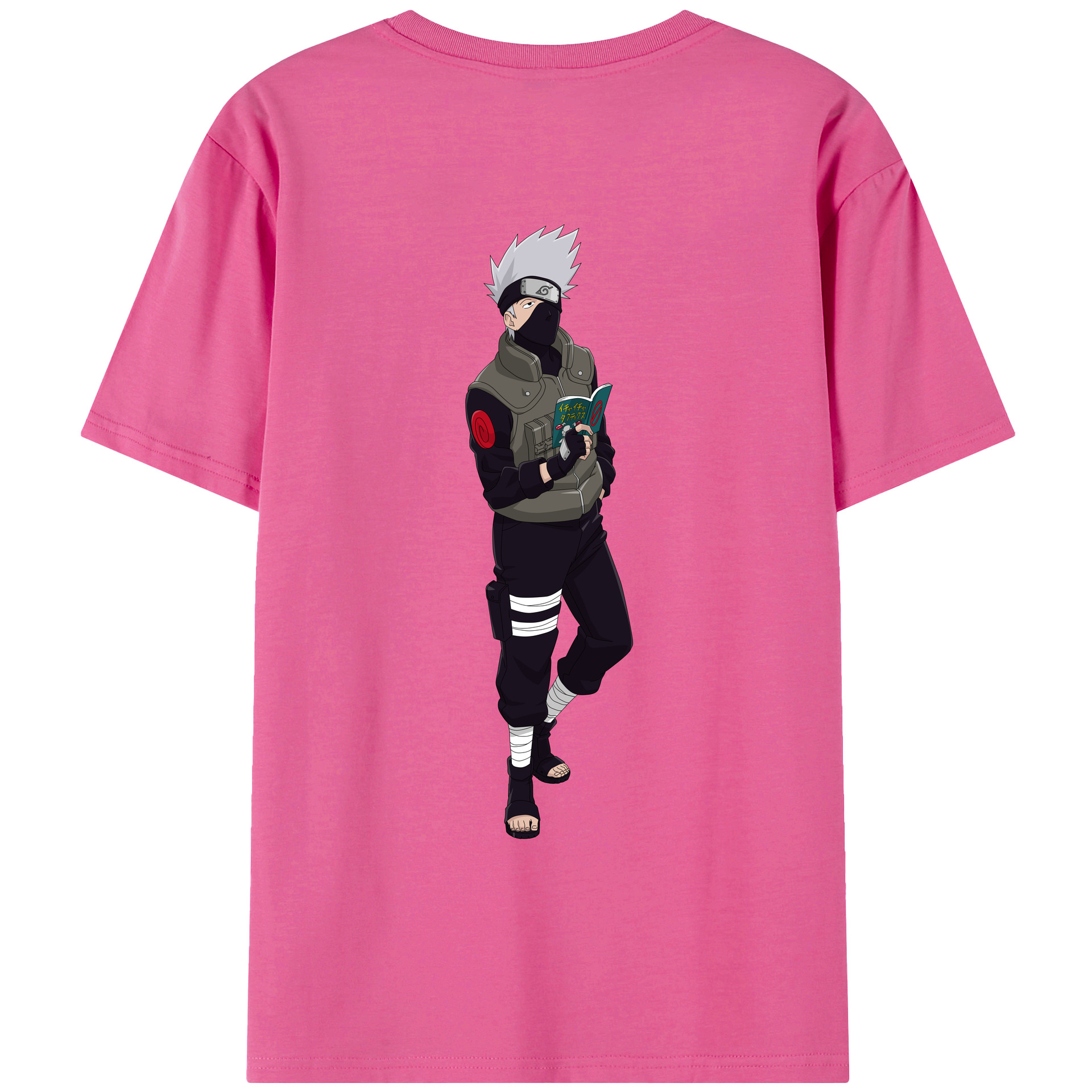 （画像用） NARUTO -ナルト- はたけ カカシ Hatake Kakashi レディース半袖Tシャツ(バックプリント)