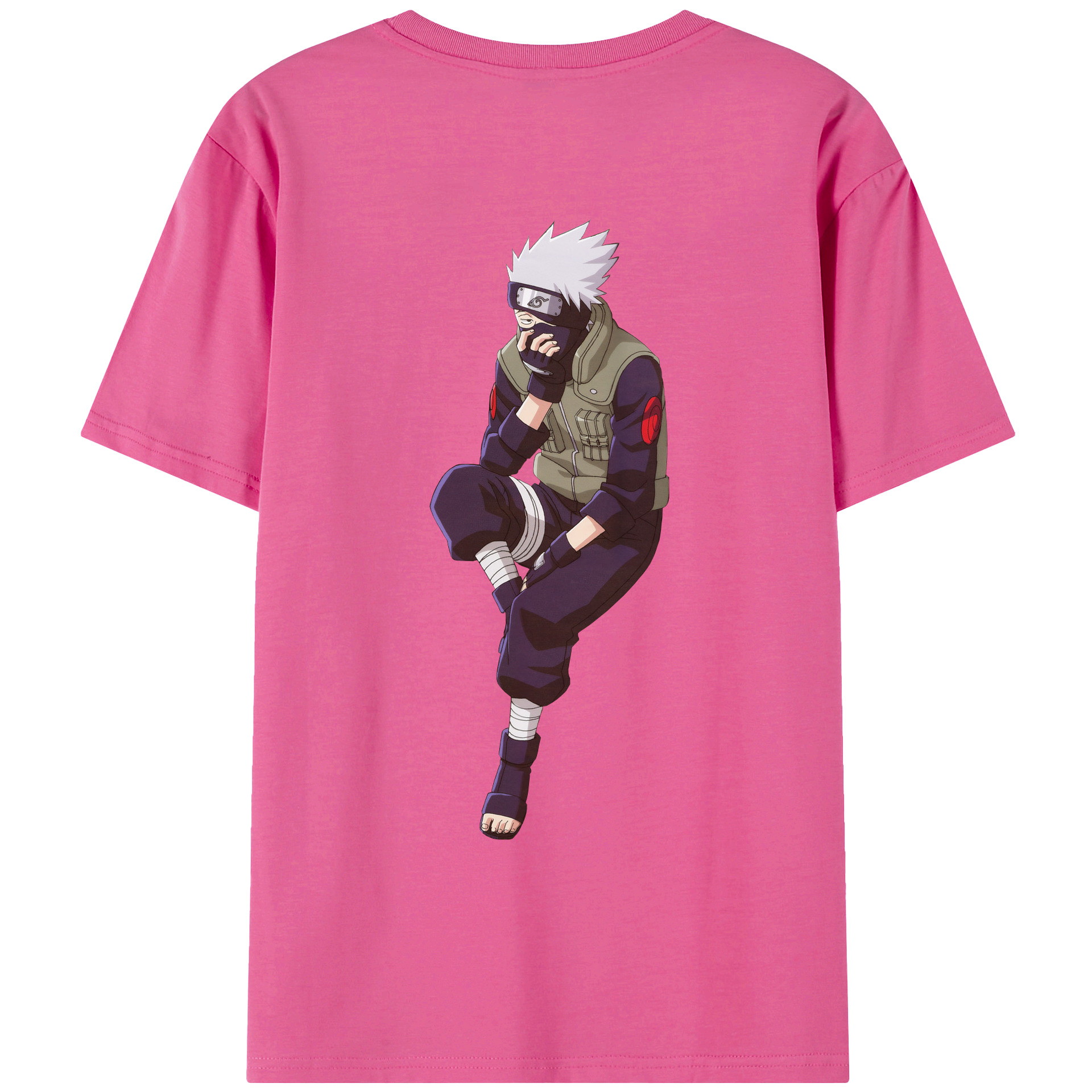（画像用） NARUTO -ナルト- はたけ カカシ Hatake Kakashi レディース半袖Tシャツ(バックプリント)