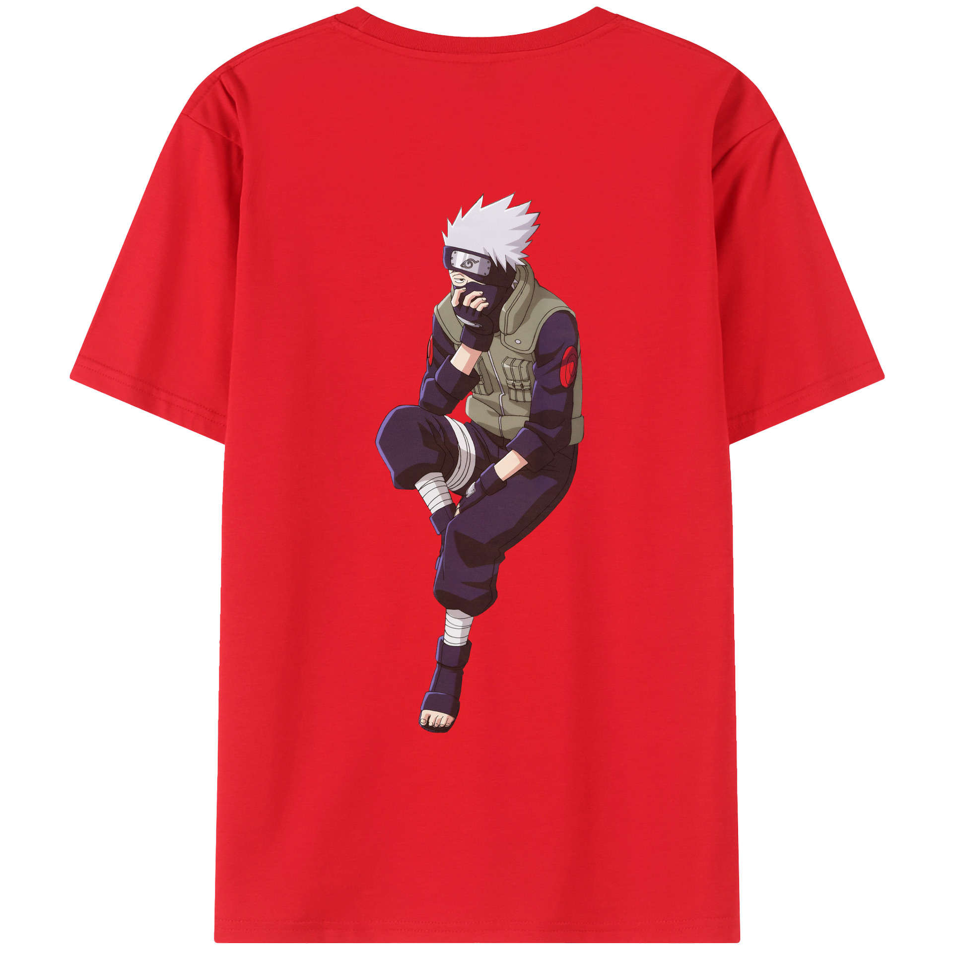 （画像用） NARUTO -ナルト- はたけ カカシ Hatake Kakashi レディース半袖Tシャツ(バックプリント)