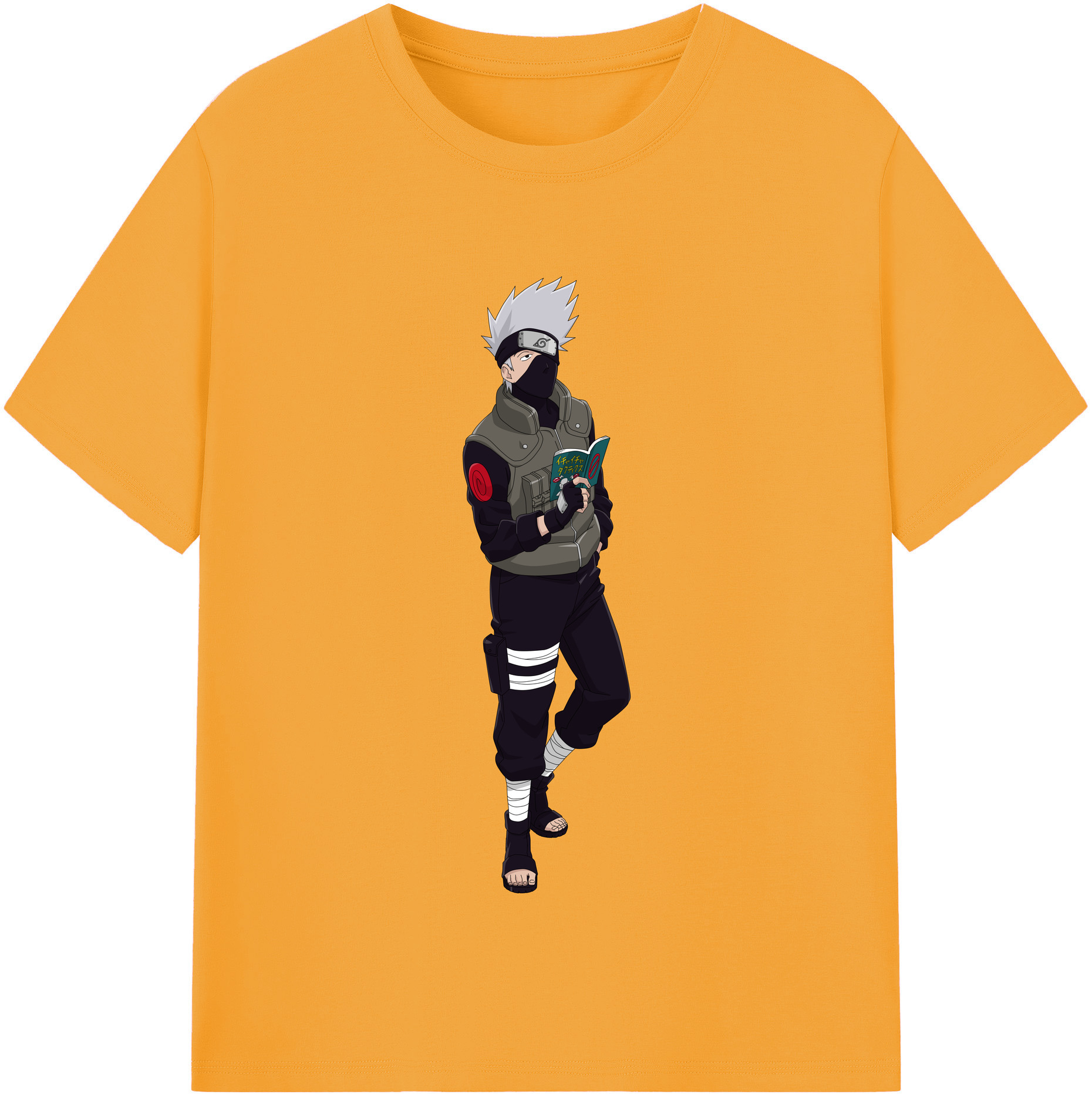 （画像用） NARUTO -ナルト- はたけ カカシ Hatake Kakashi レディースカジュアルプリントTシャツ（綿100％）