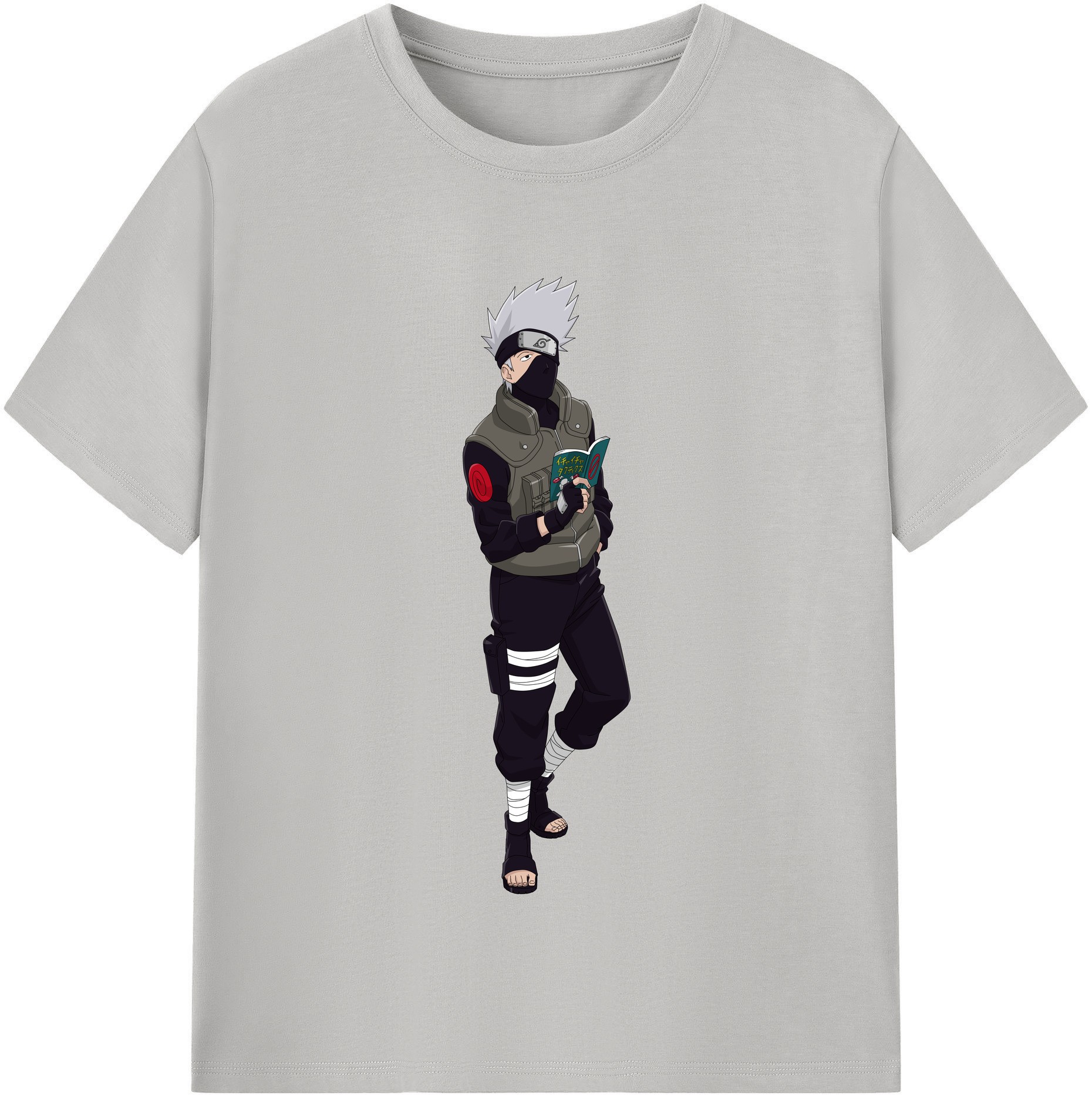 （画像用） NARUTO -ナルト- はたけ カカシ Hatake Kakashi レディースカジュアルプリントTシャツ（綿100％）