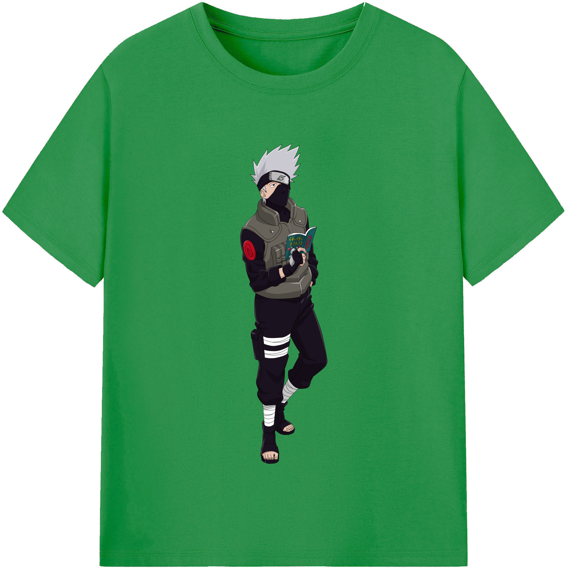 （画像用） NARUTO -ナルト- はたけ カカシ Hatake Kakashi レディースカジュアルプリントTシャツ（綿100％）