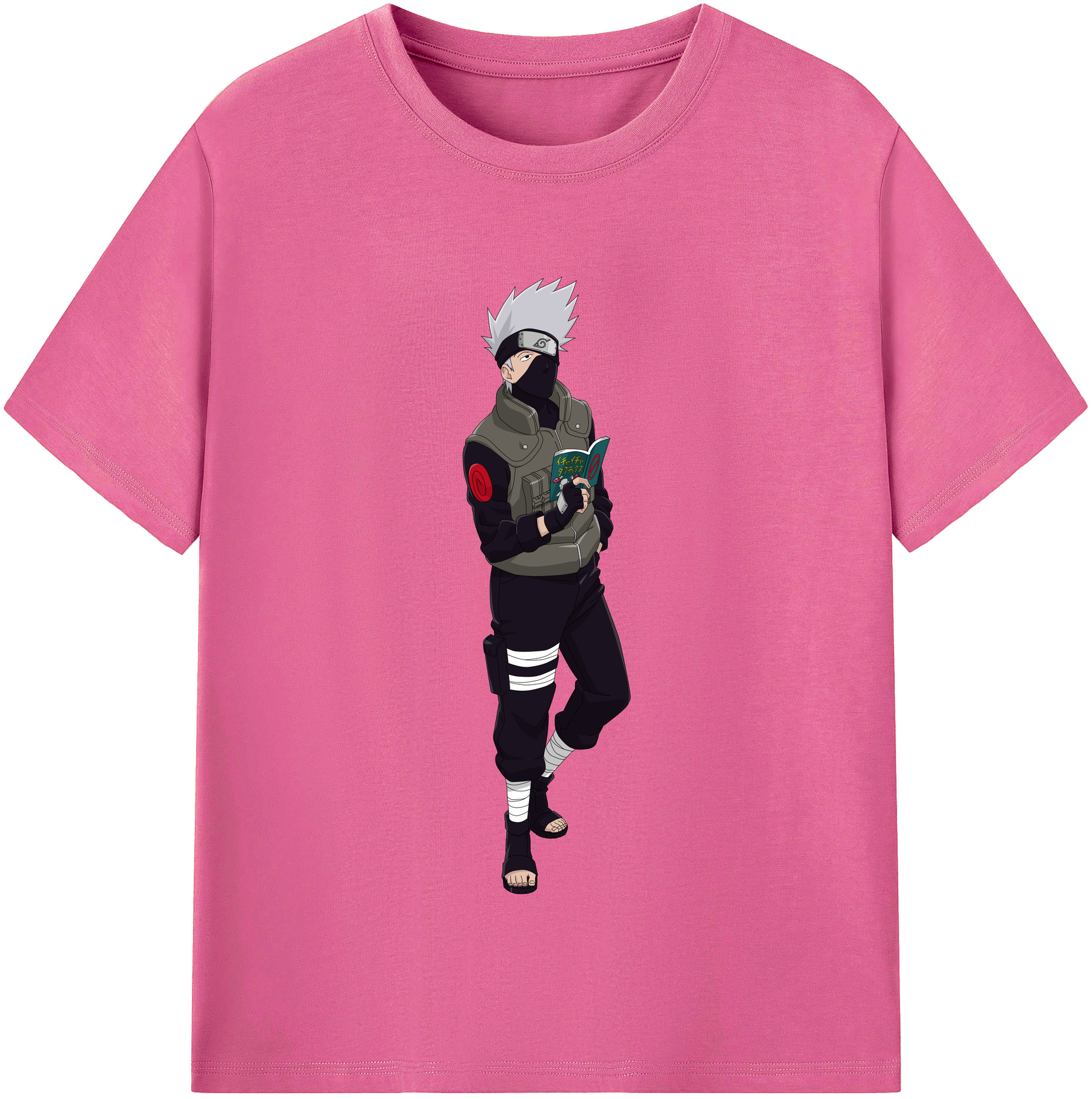（画像用） NARUTO -ナルト- はたけ カカシ Hatake Kakashi レディースカジュアルプリントTシャツ（綿100％）