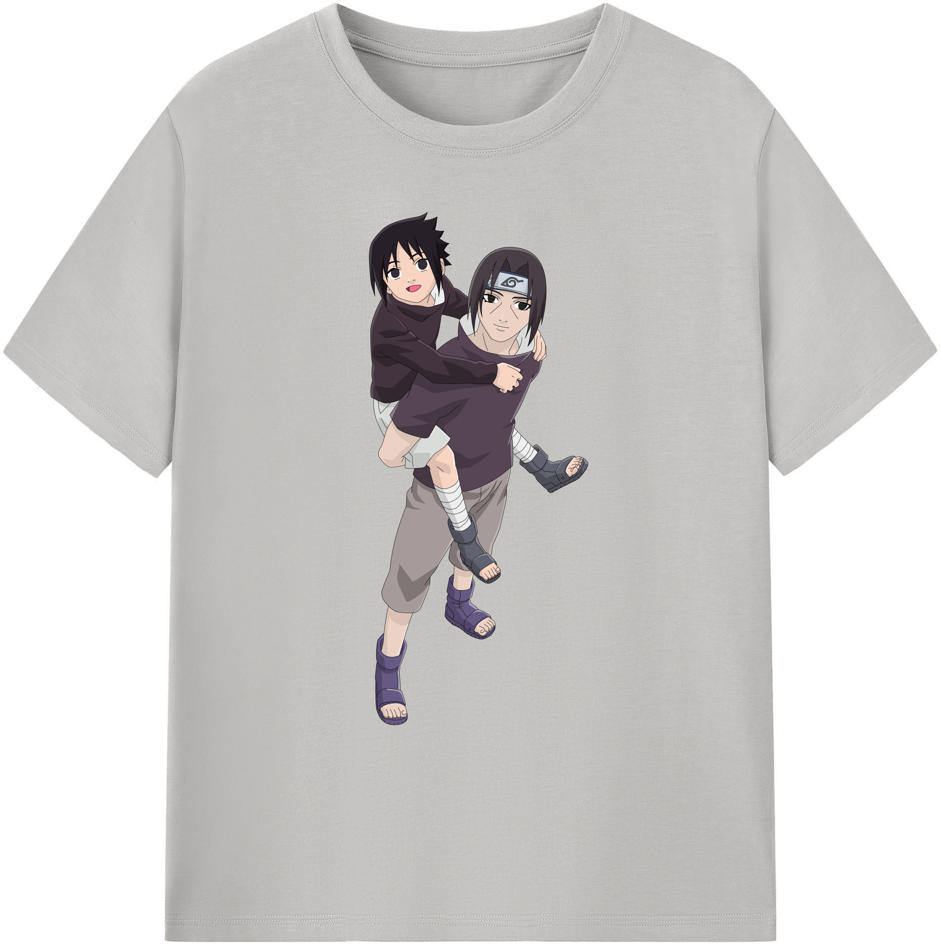 （画像用） NARUTO -ナルト- うちは イタチ Uchiha Itachi 綿100％ メンズ半袖Tシャツ｜肌触りやわらか＆通気性